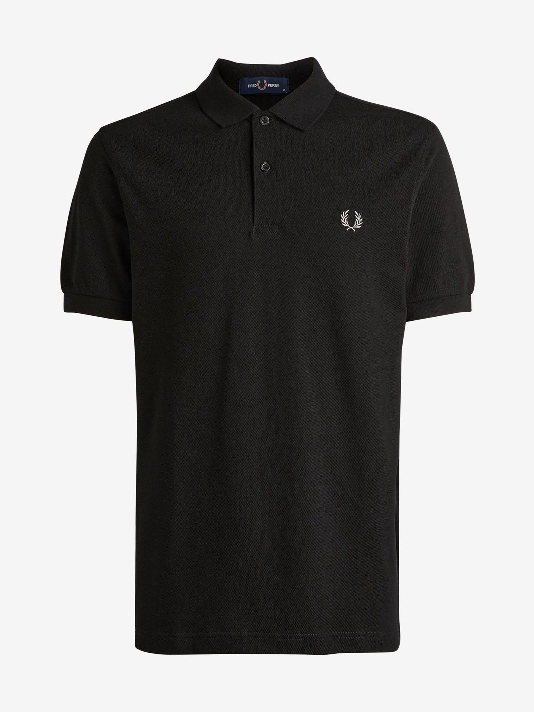 Fred Perry Hombre Negro, Blanco Para M6000 Polo Liso Negro (S), Casual, Algodón, Manga Corta - Imagen 4