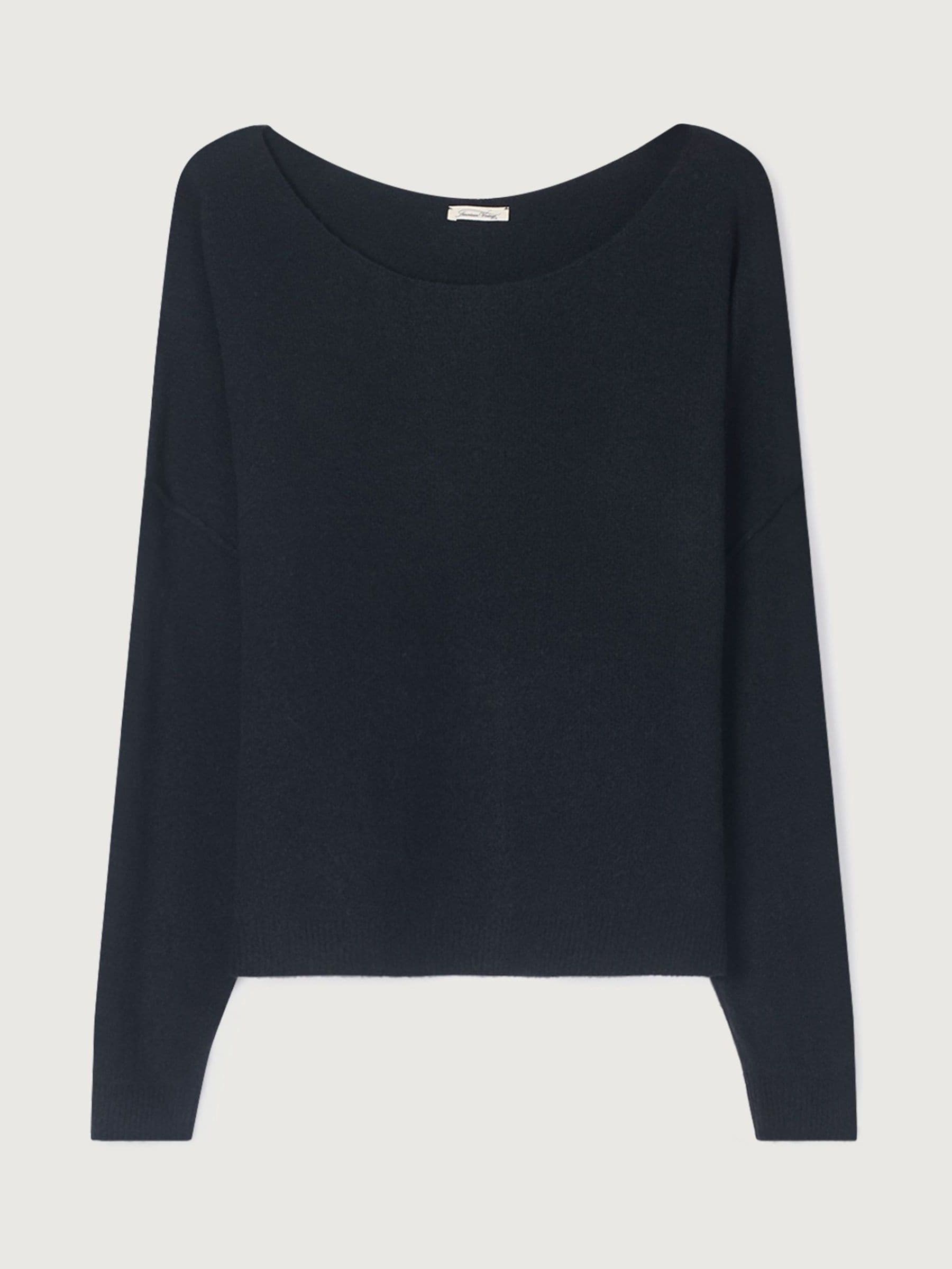 American Vintage Black Damsville Slouchy Knitted Jumper