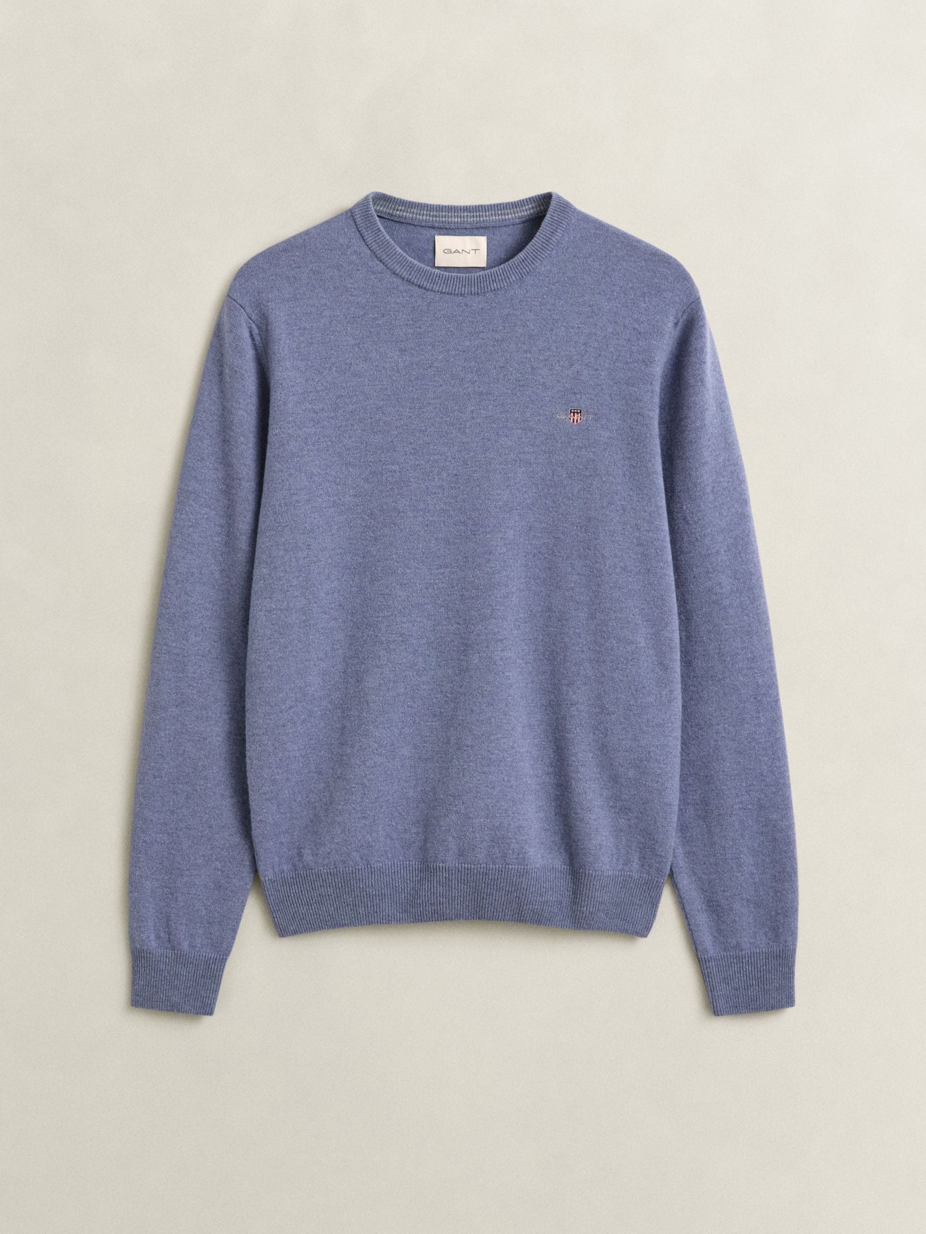 Gant Herren - Rundhalspullover Aus Lambswool Blue Horizon - Gr. - Xxl - Bild 11