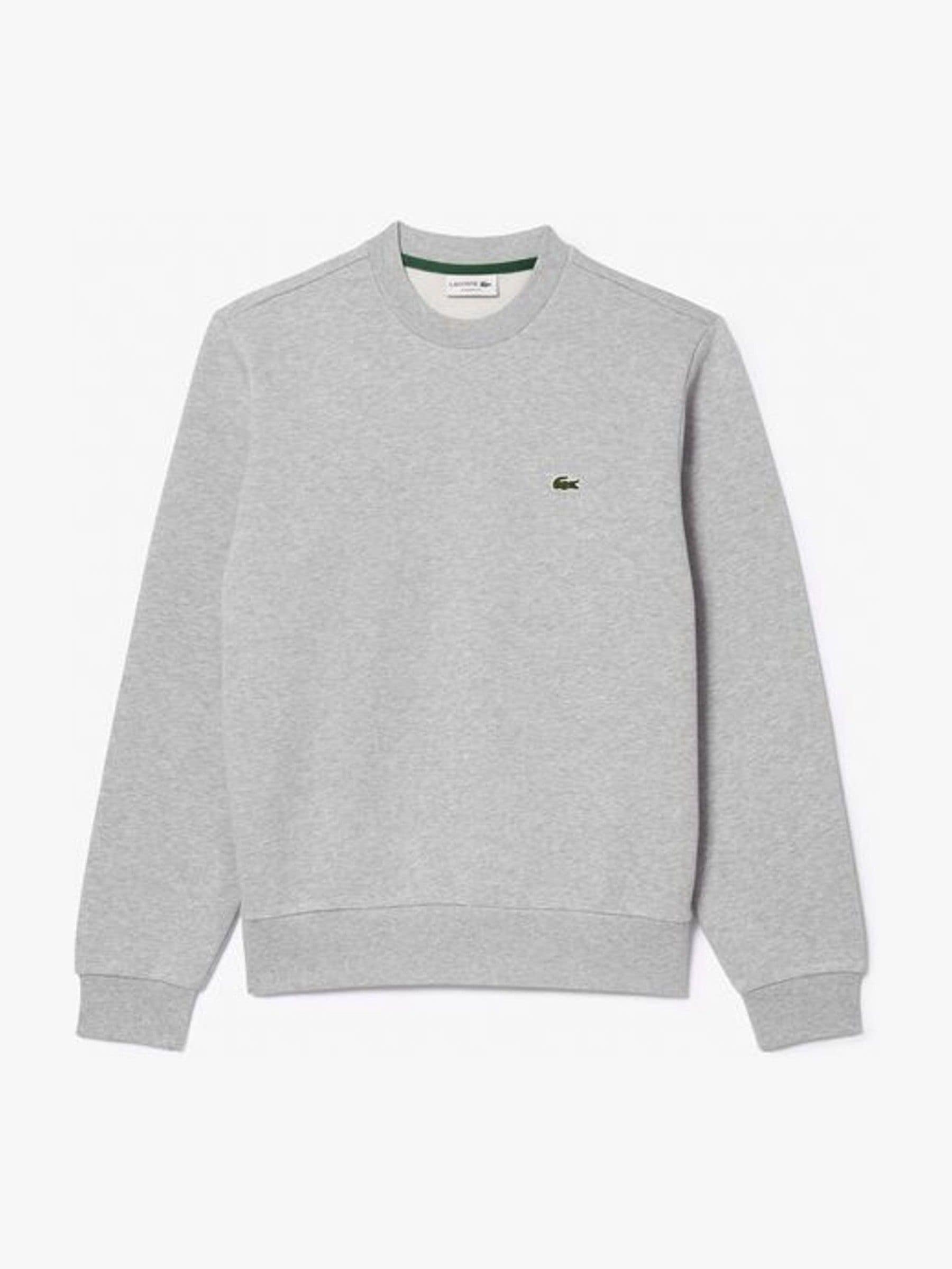 Lacoste Grey Classic Fit Brushed Fleece Sweatshirt