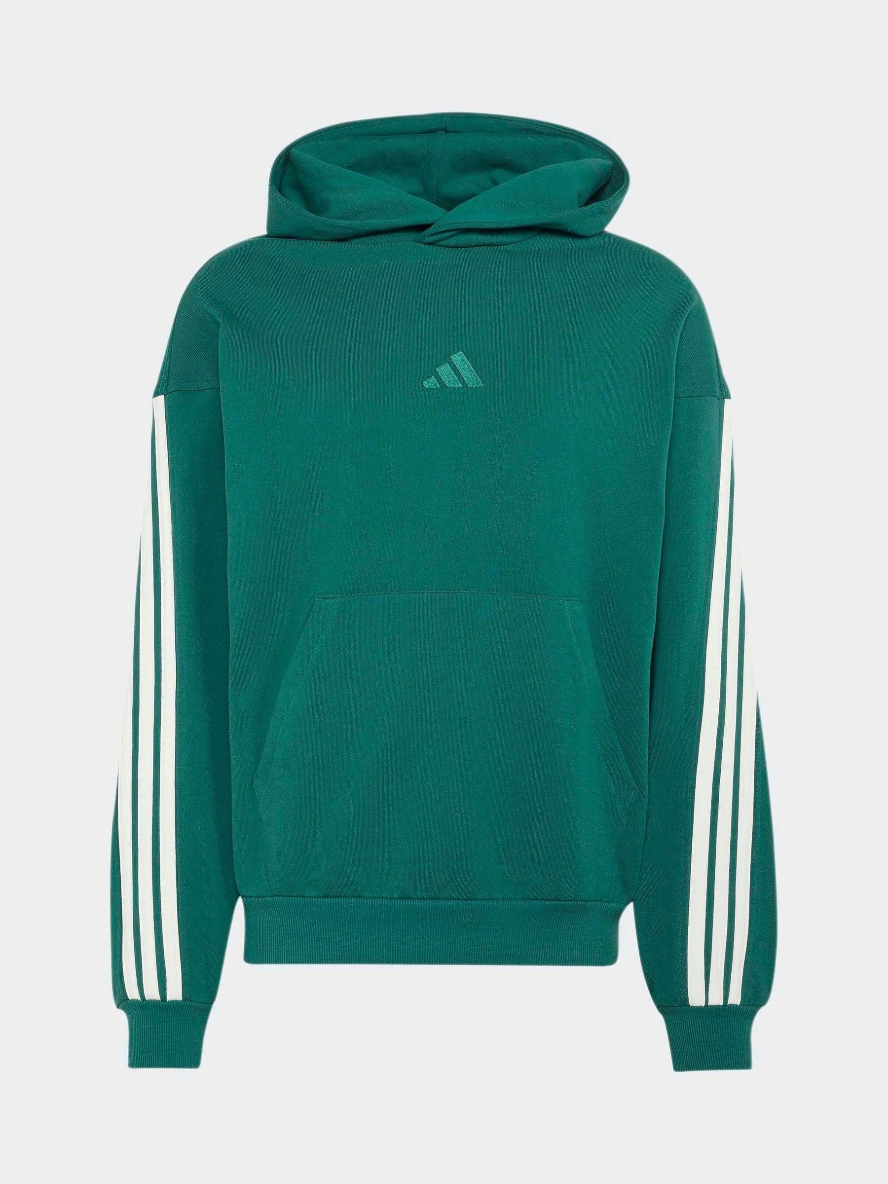 Adidas Hombre Vert Sudadera Con Capucha 3-Stripes - Imagen 5