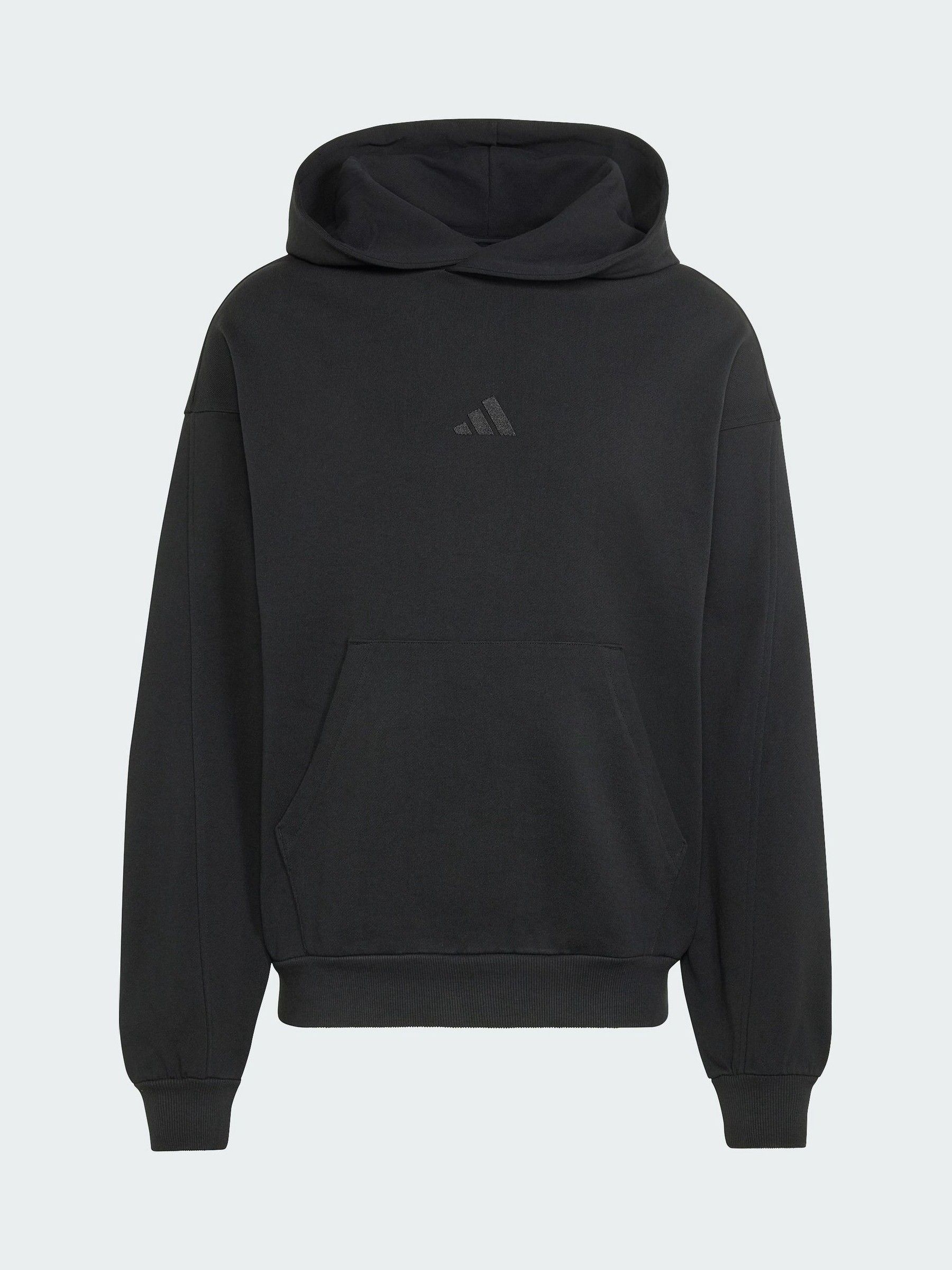 Adidas Uomo Nero Felpa Con Cappuccio Kit Small Logo - Immagine 1