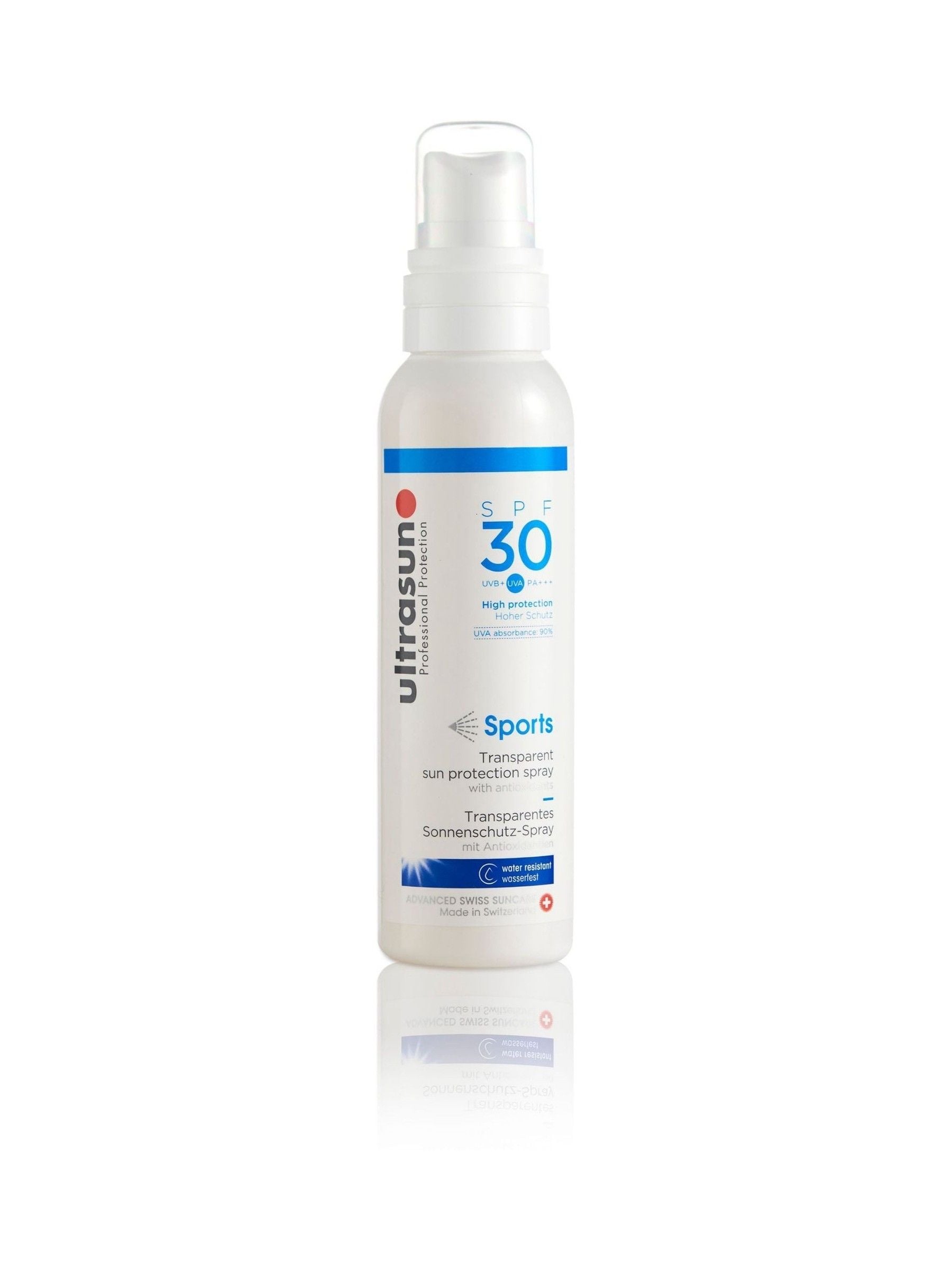 ultrasun spf 30 sports spray sun lotion 150ml