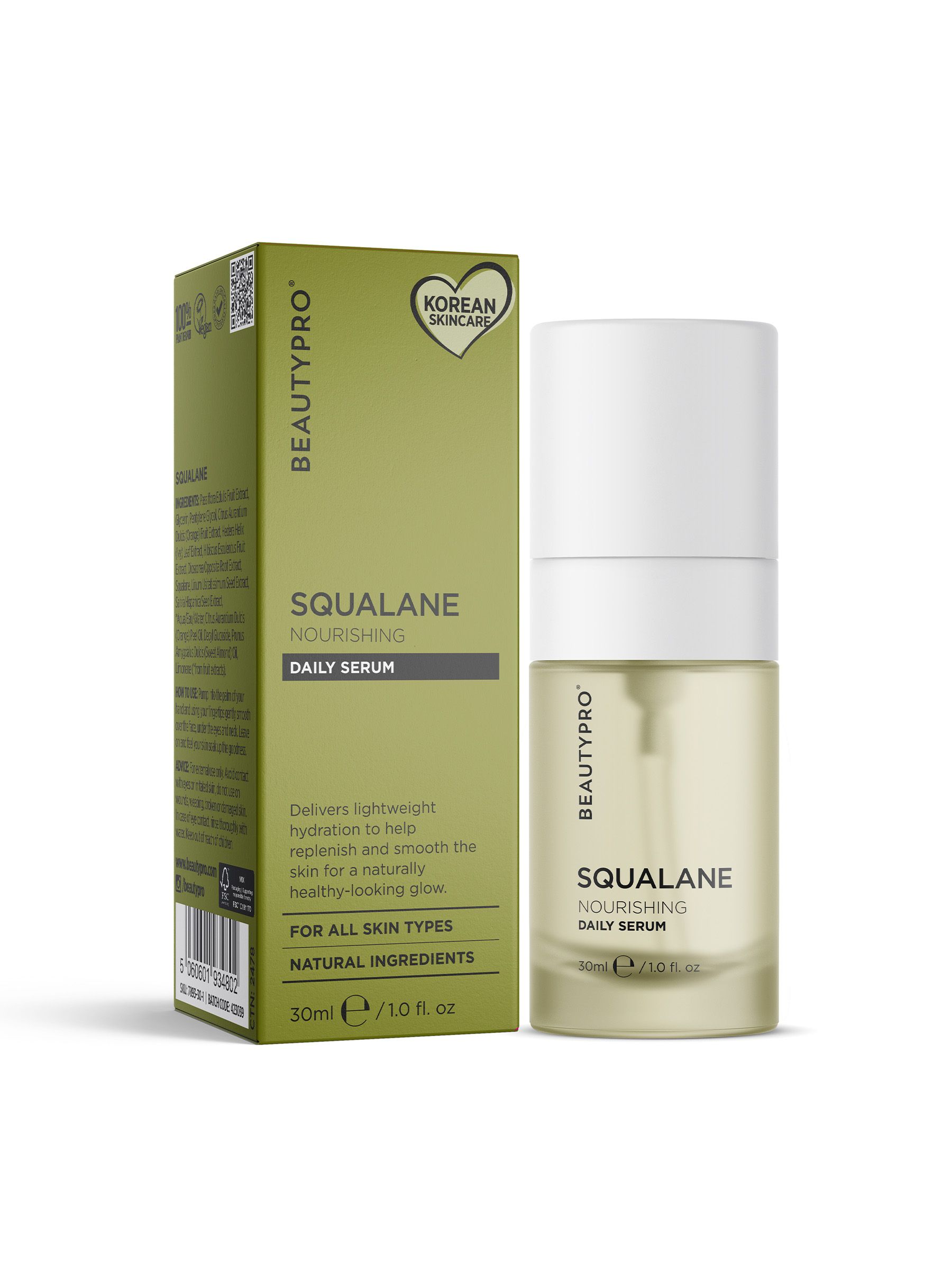 beautypro squalane nourishing daily serum 30ml