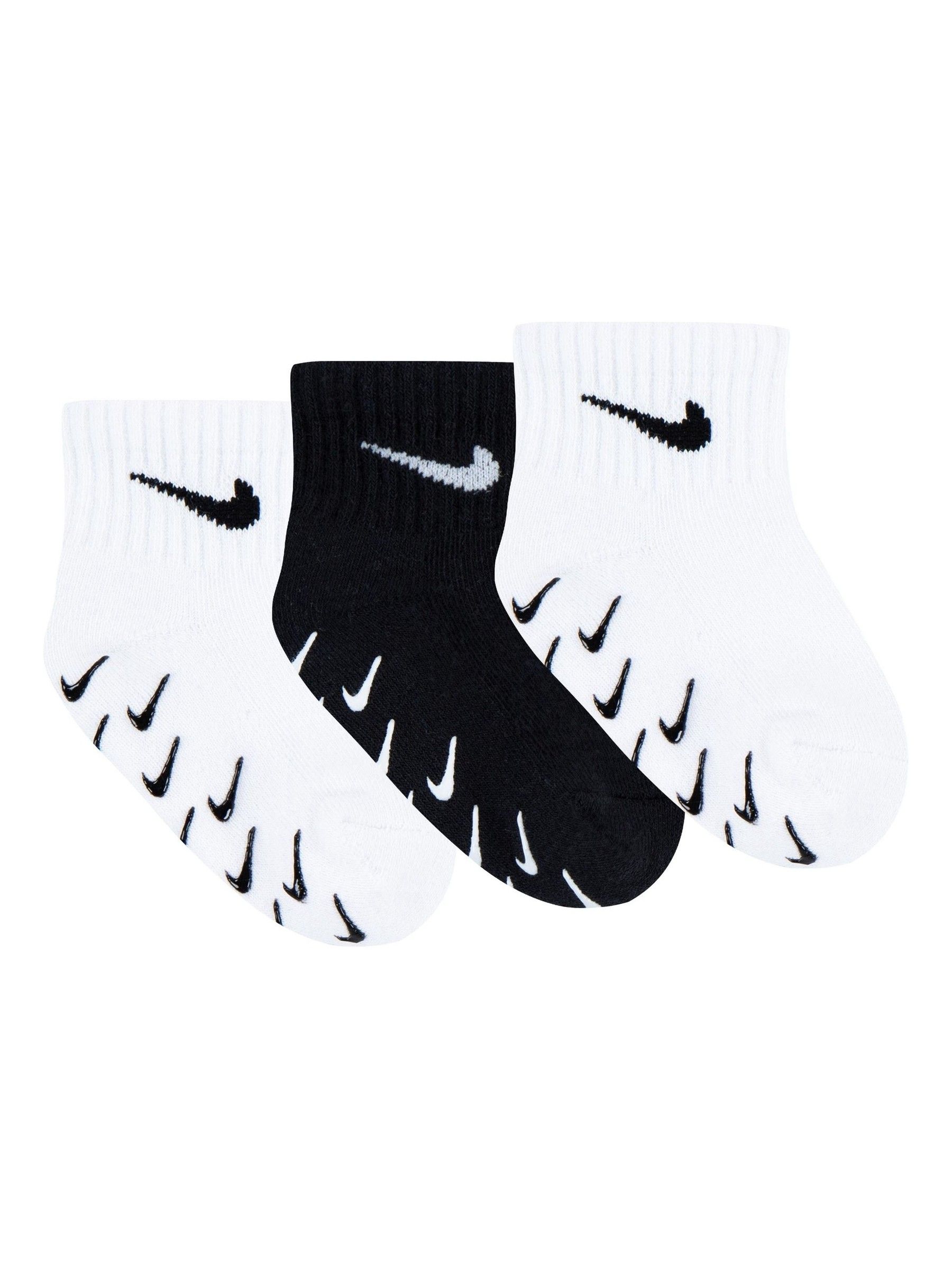 Nike White Infant Gripper Socks 3 Pack