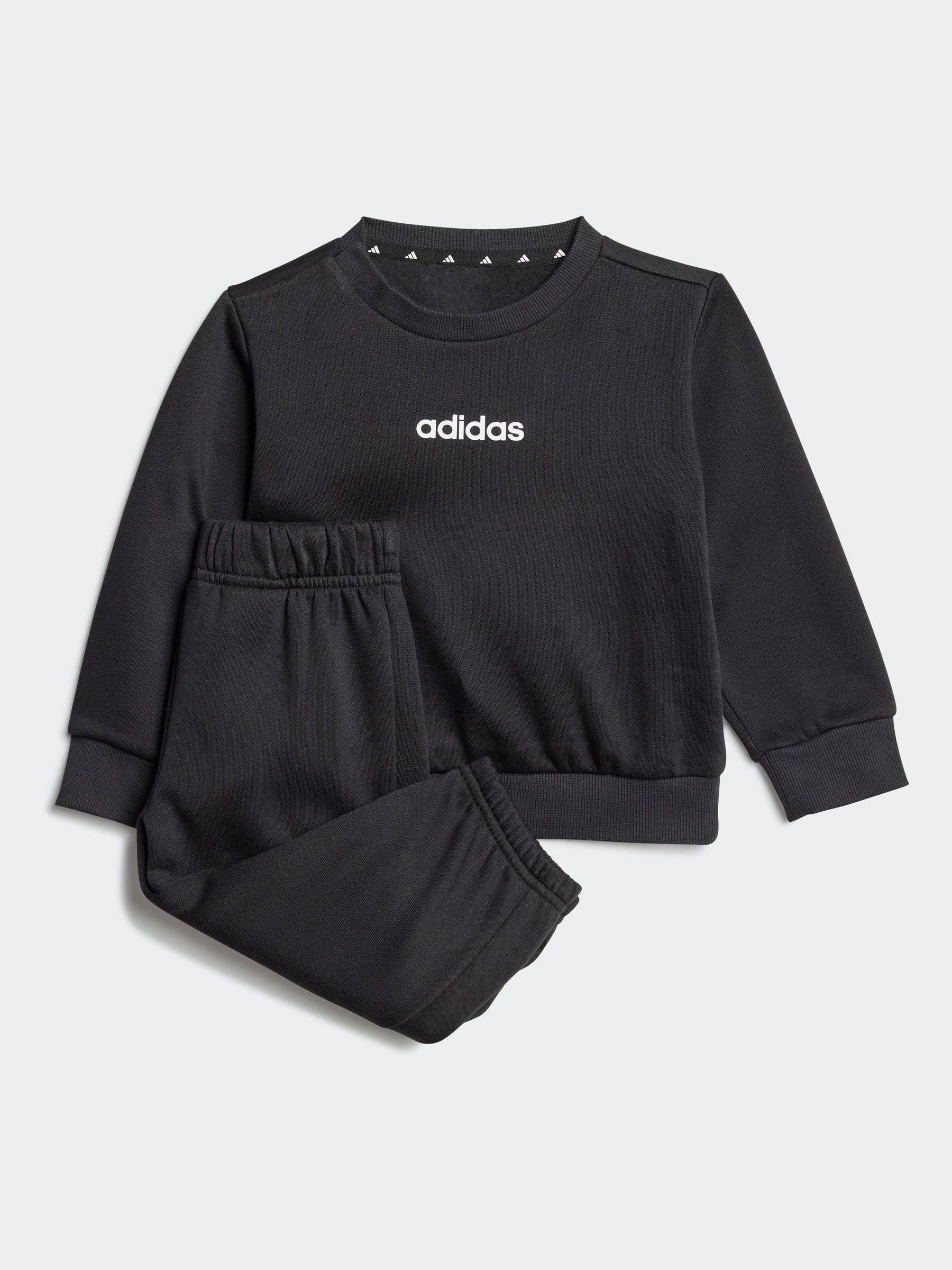 Adidas Negro Conjunto De Pantalones De Chándal Básicos Para Bebé De - Imagen 1