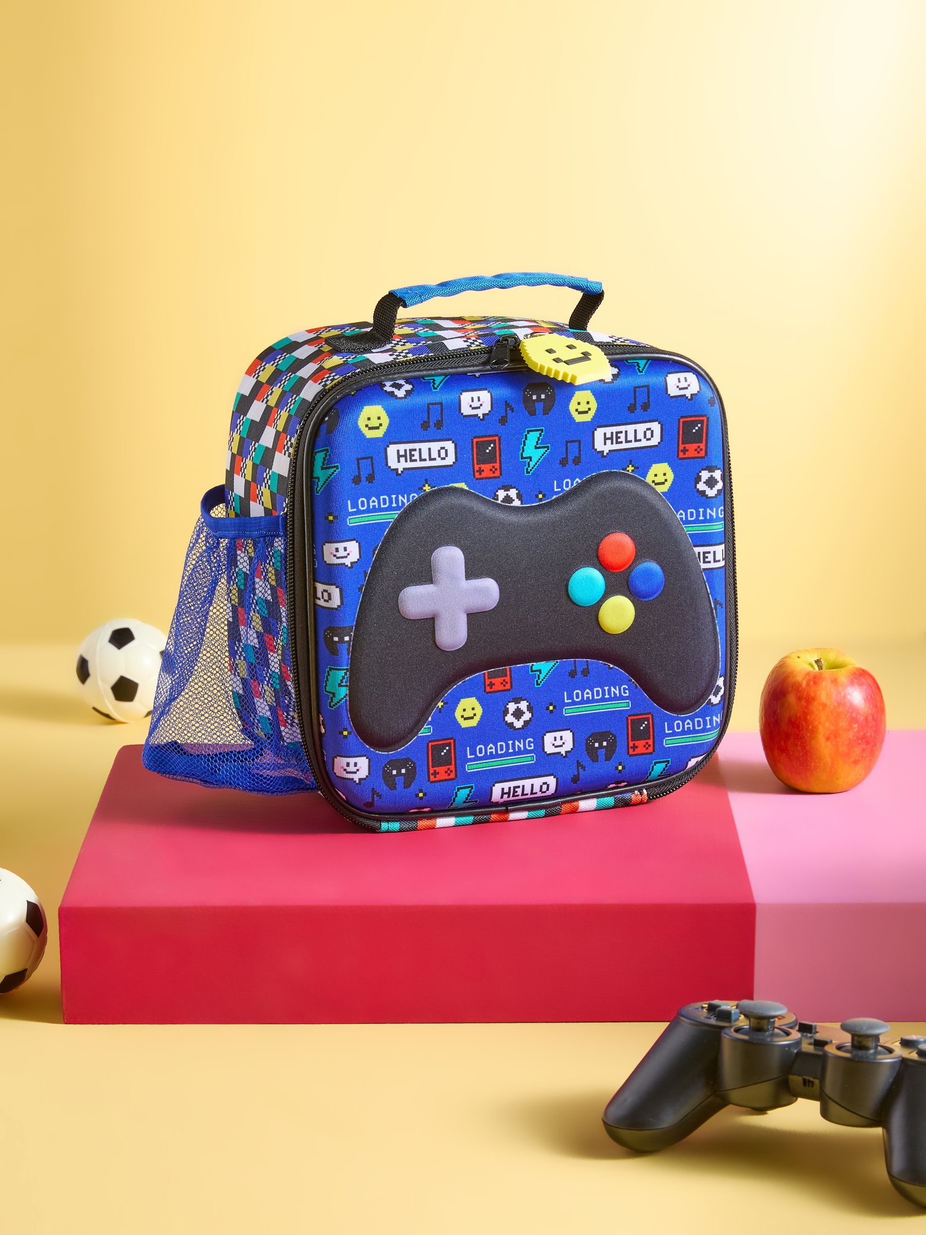 Next Blue Pixel Gaming Lunch Bag