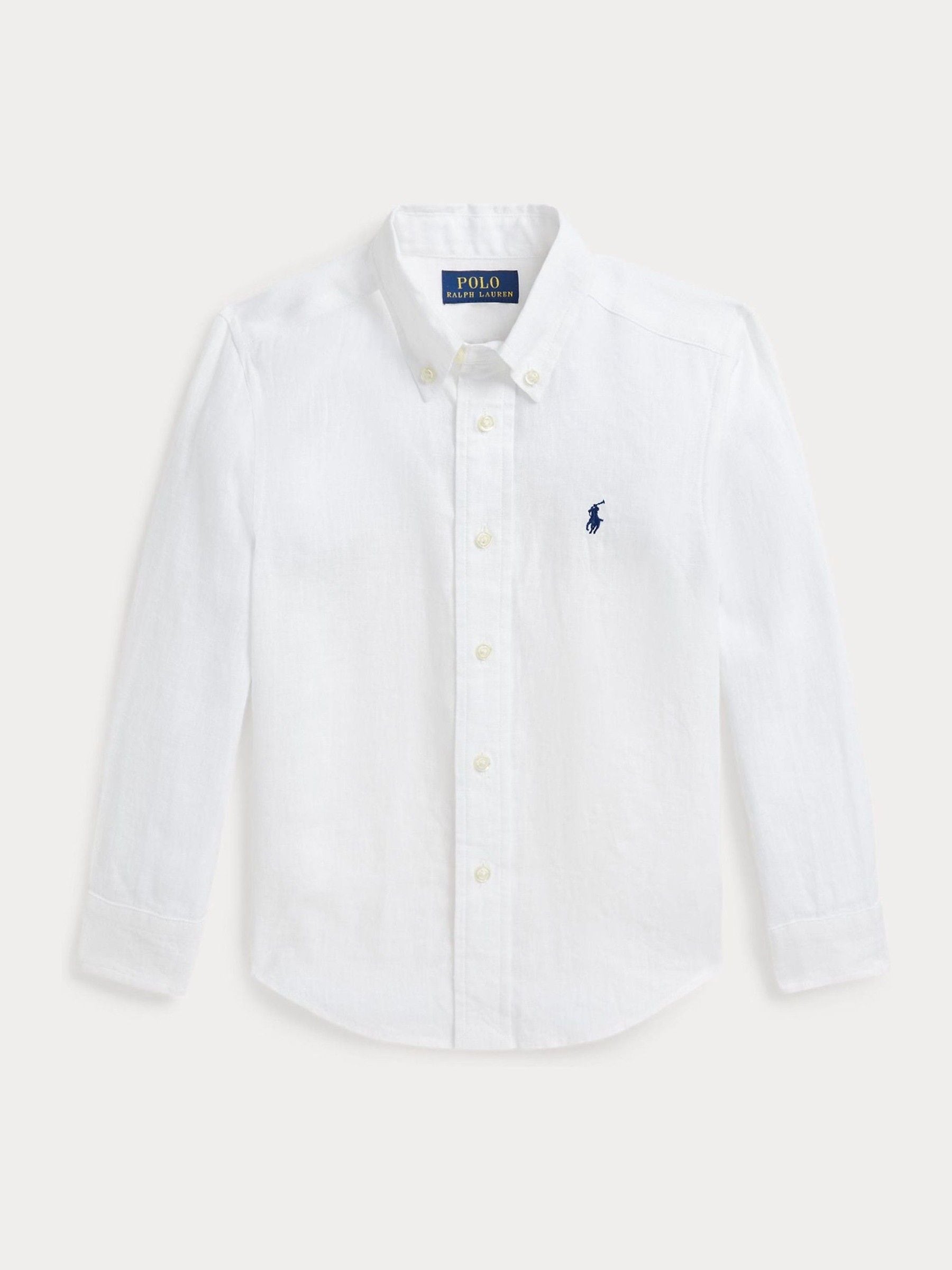 Polo Ralph Lauren Fiúk Fehér Linan Logo Shirt