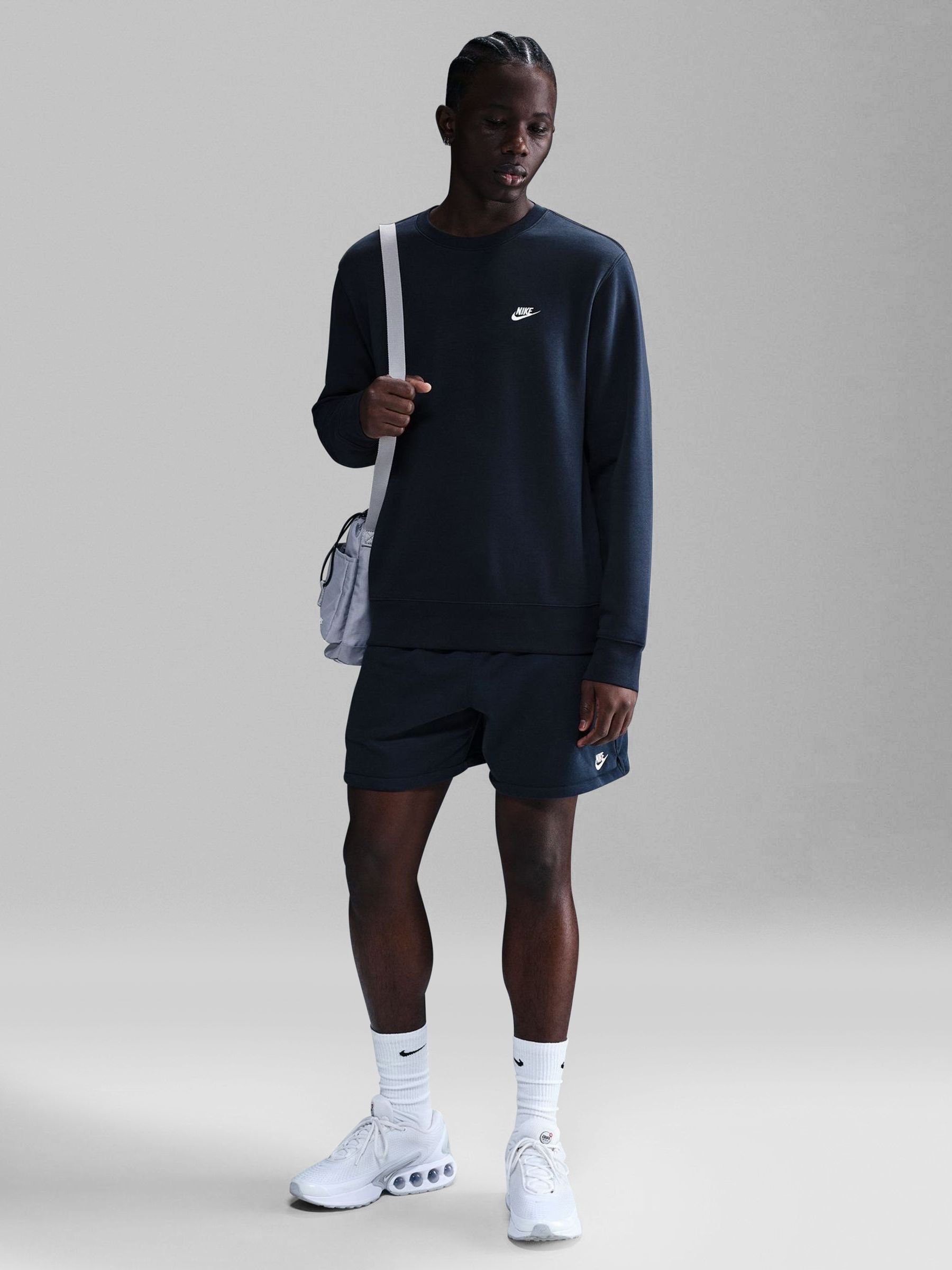Nike Bleu Sweatshirt À Capuche Club - Image 3
