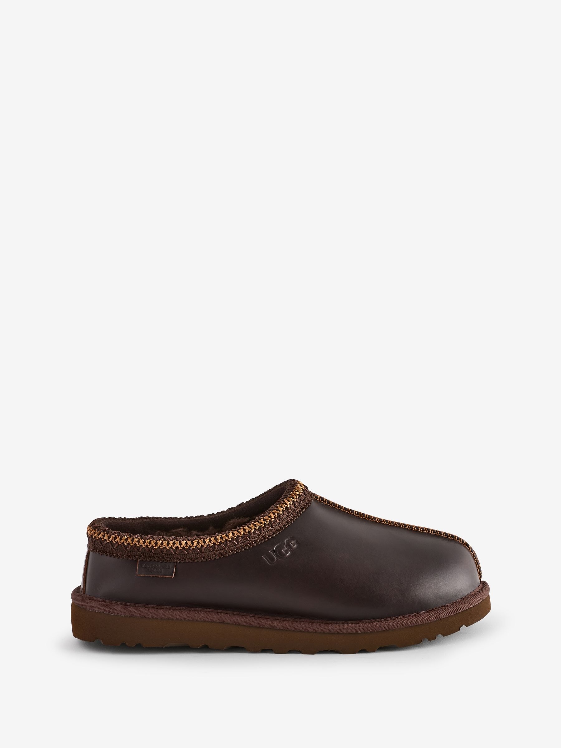 Ugg Brown Leather Tasman Slippers