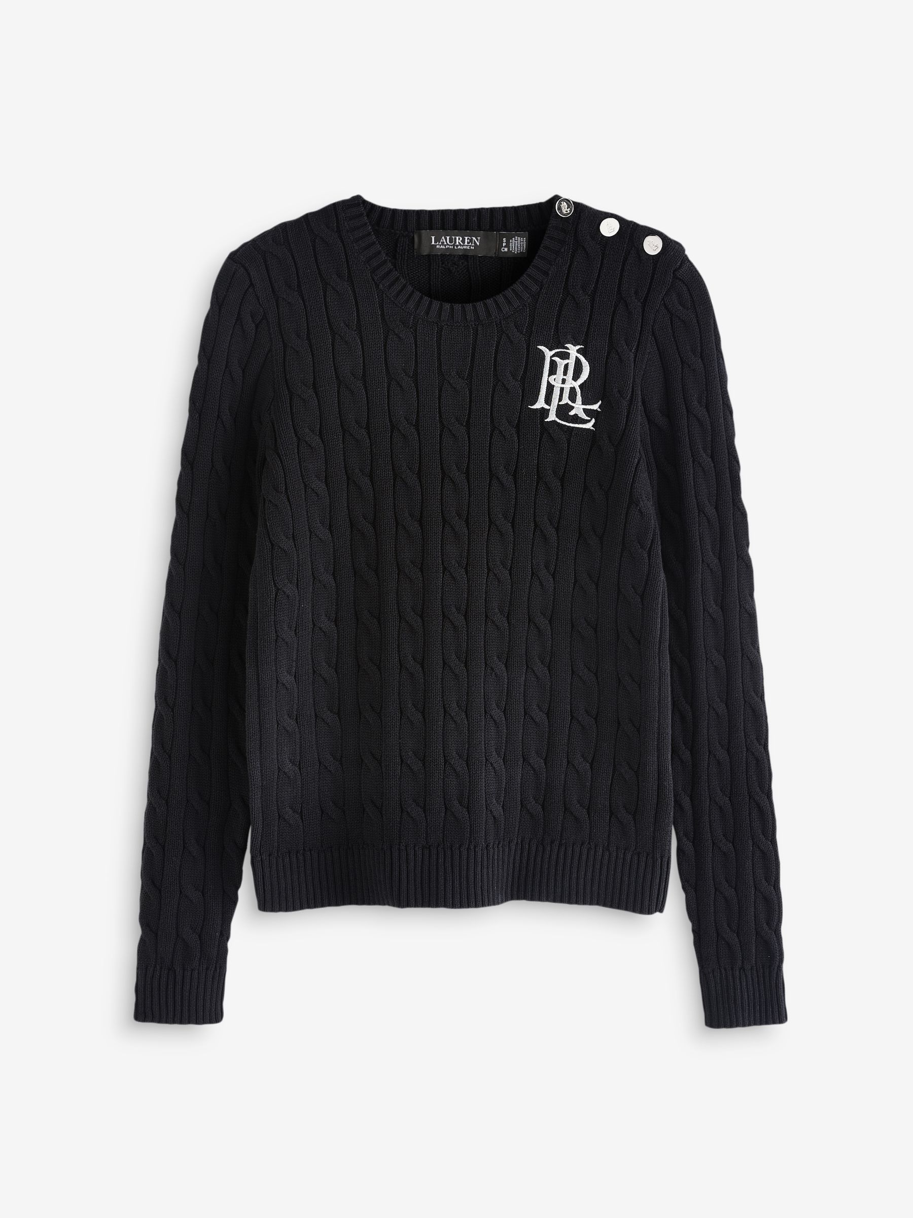 Lauren Ralph Lauren Montiva Button Cable Neulepusero