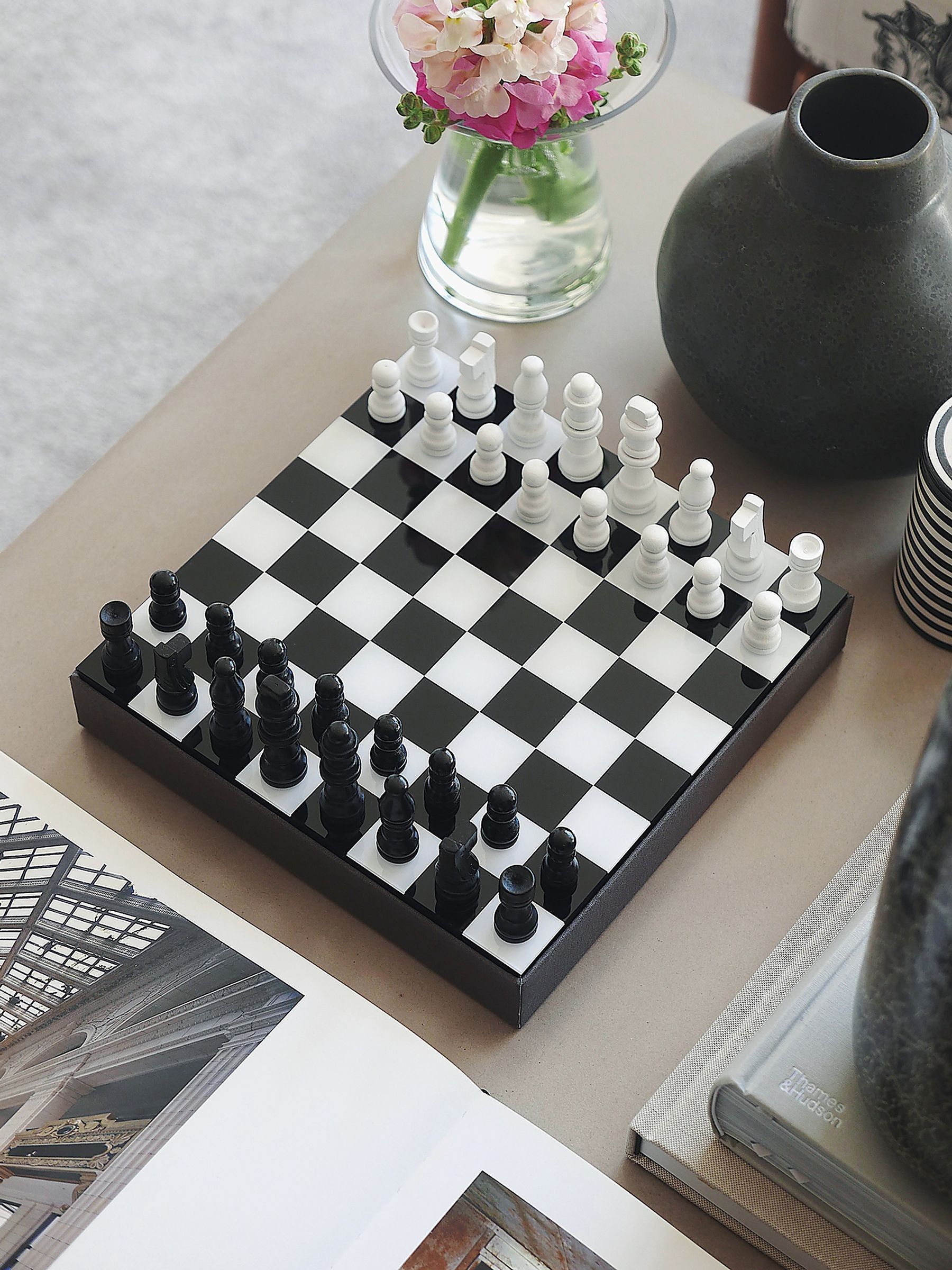 Printworks Schwarz/Silber Classic Art Of Chess Board Game - Bild 4