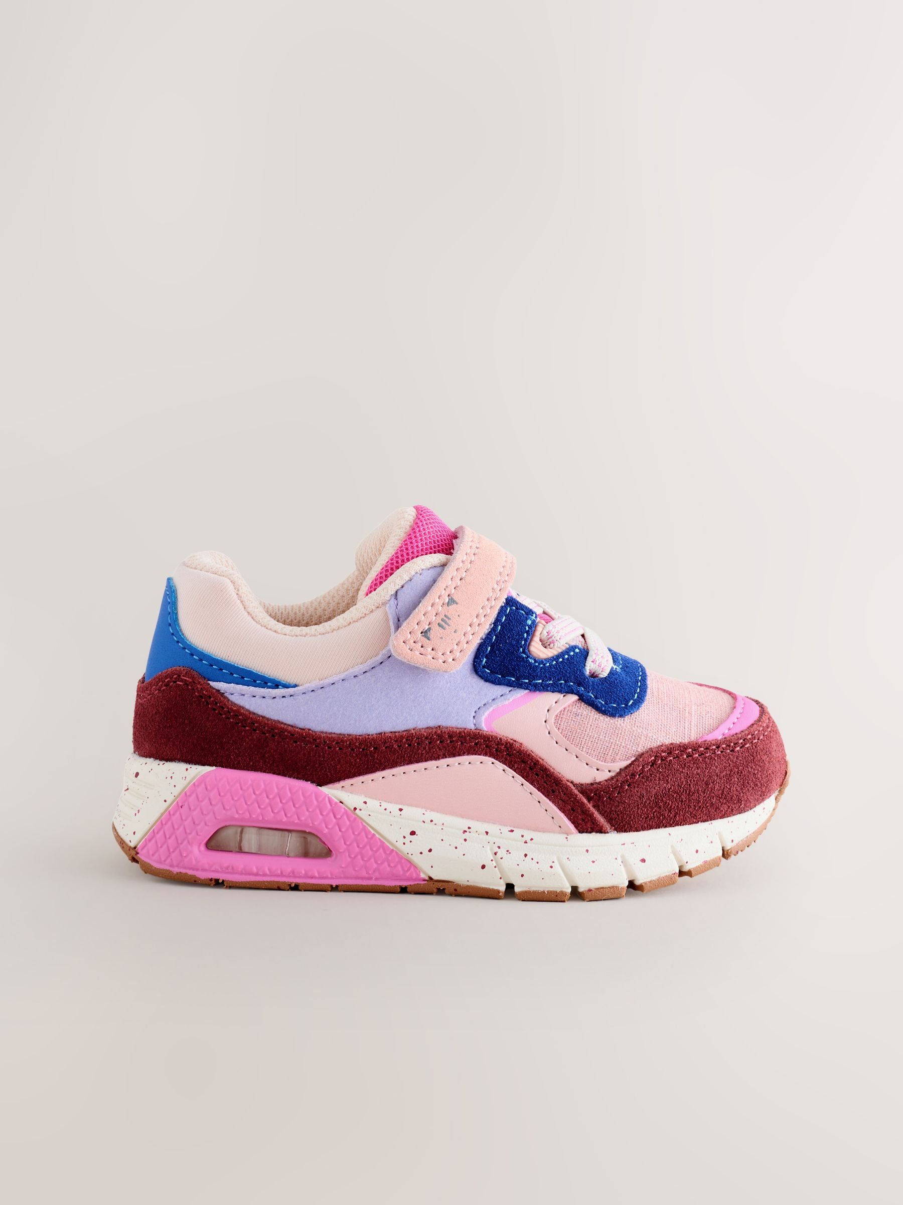 Next Multi Pink Elastic Lace Chunky Trainers