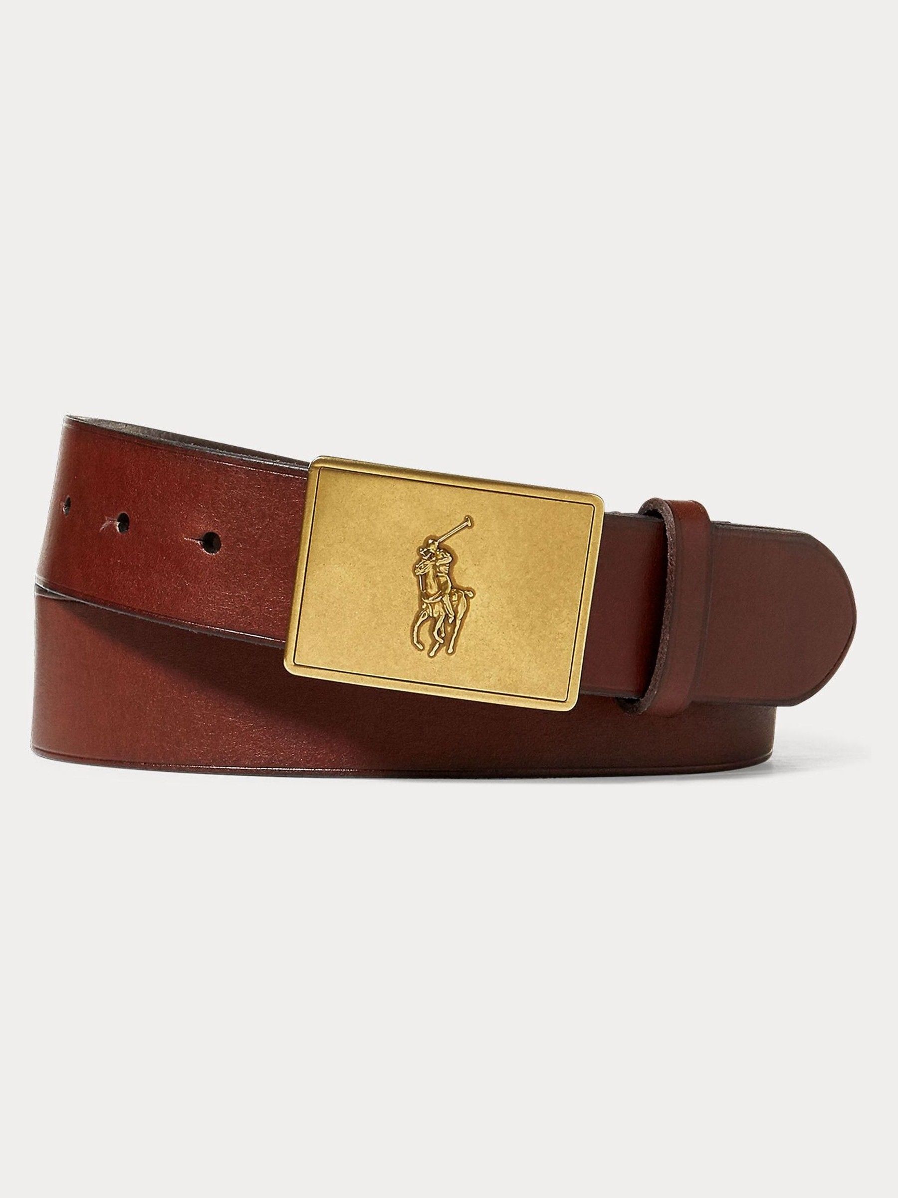 Polo Ralph Lauren - Cintura In Pelle Con Placca Per Cavallino