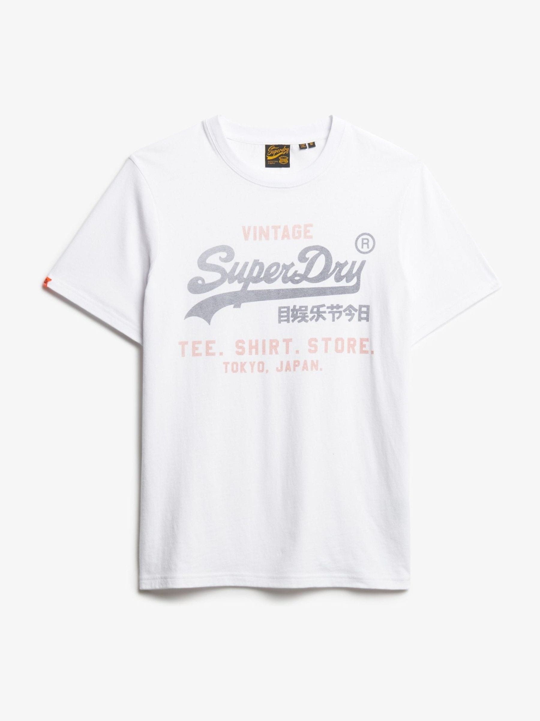 Superdry, Herren, Shirts, T-Shirt Casual Bequem sitzend VI Heritage Relaxed Tee, Weiss, (XXL) - Bild 8