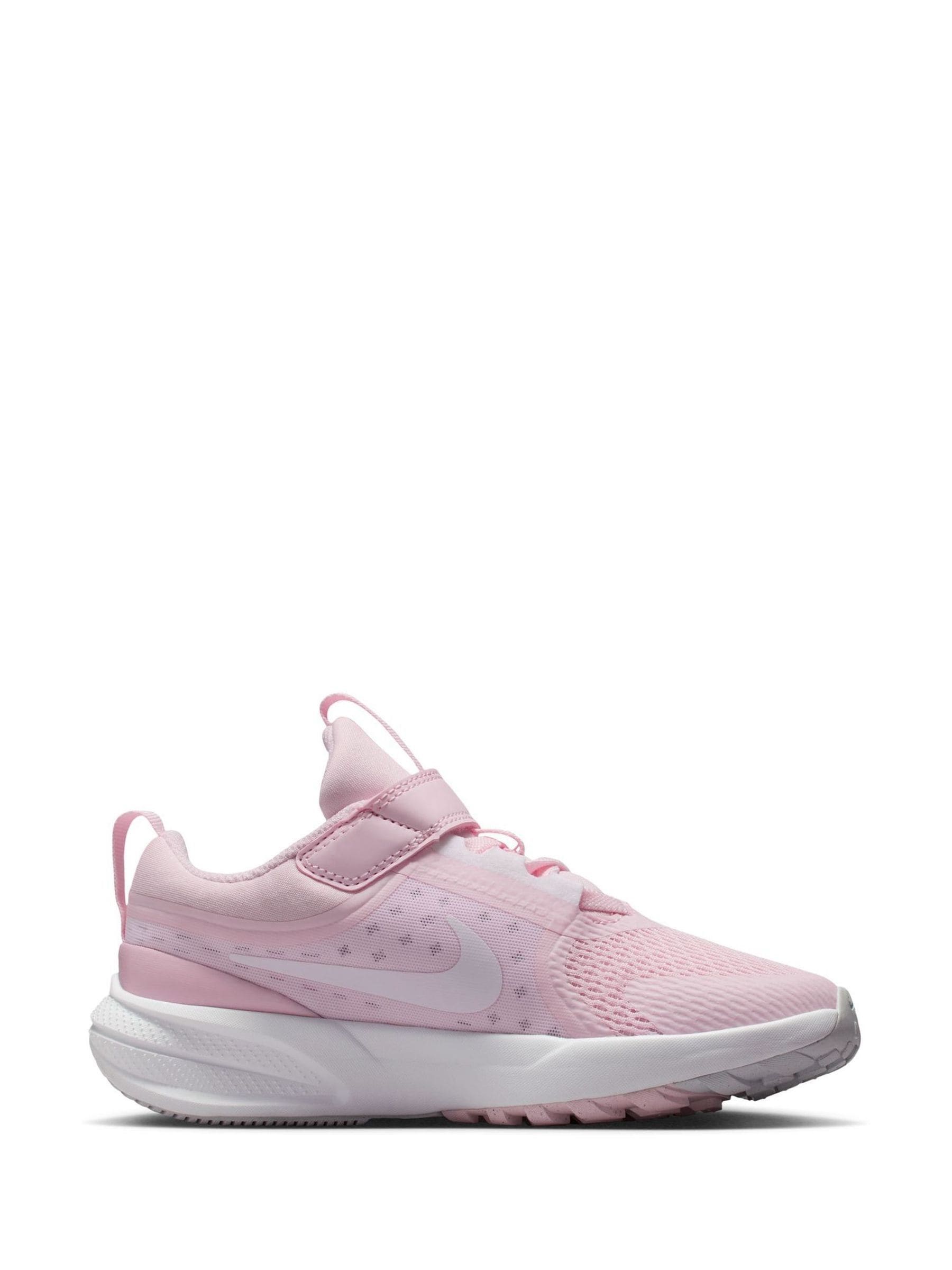 Nike White/Pink Junior Star Runner 5 Trainers