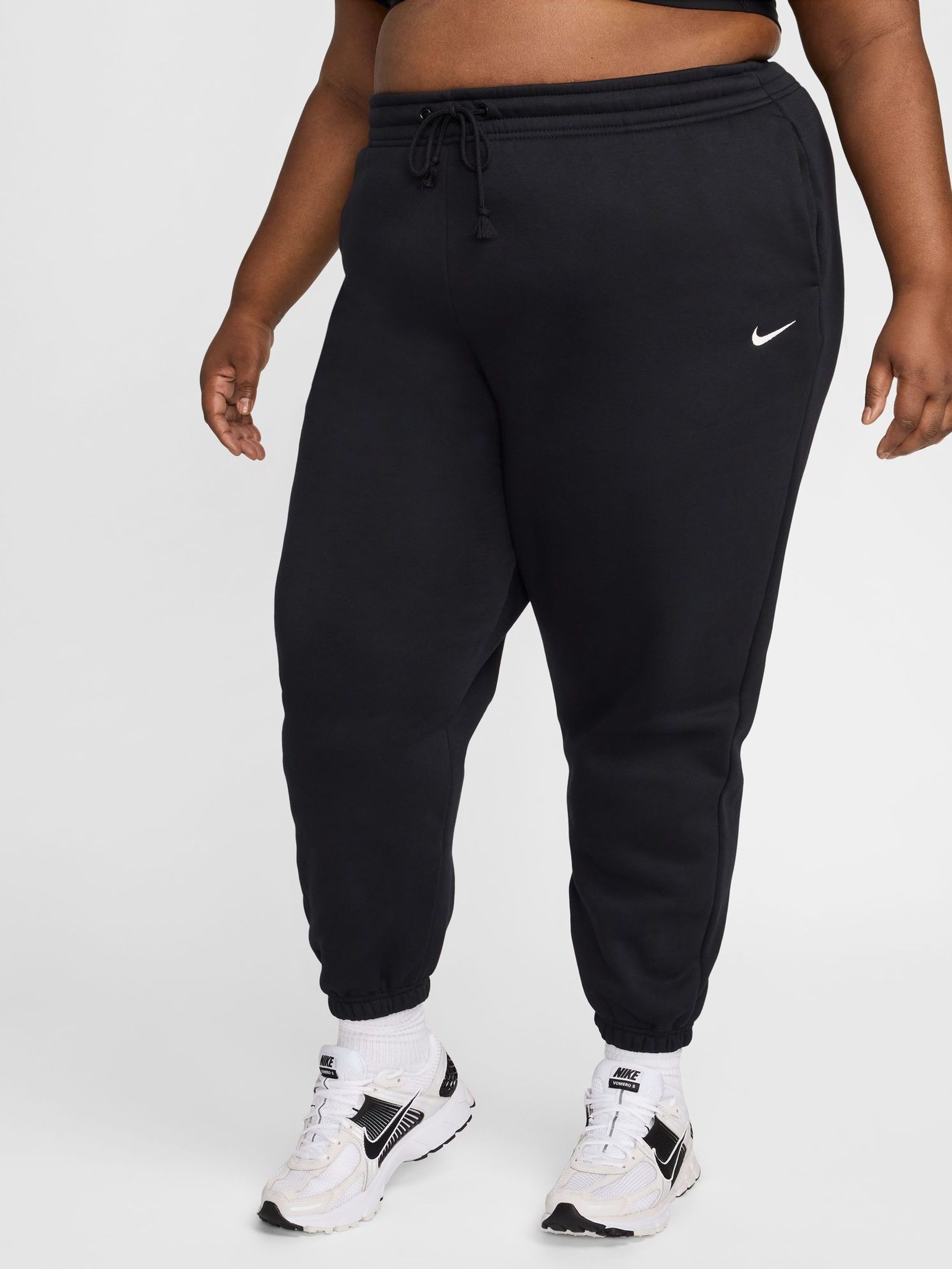 Nike Urheiluvaatteet Phoenix Fleece Korkea Vyötäröiset Ylisuuret Collegehousut (Plus-Koko)
