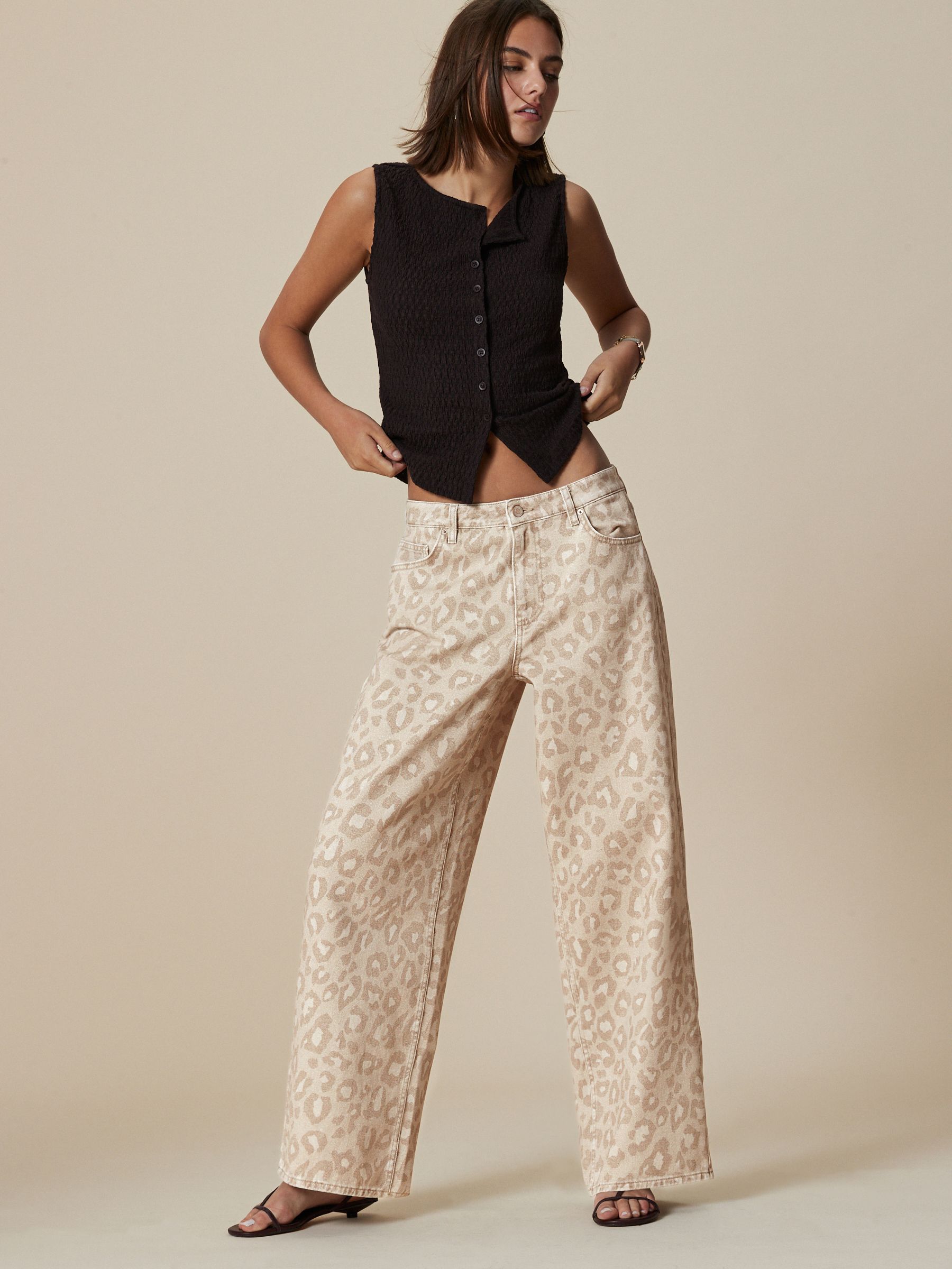 Next Neutral Leopard Print