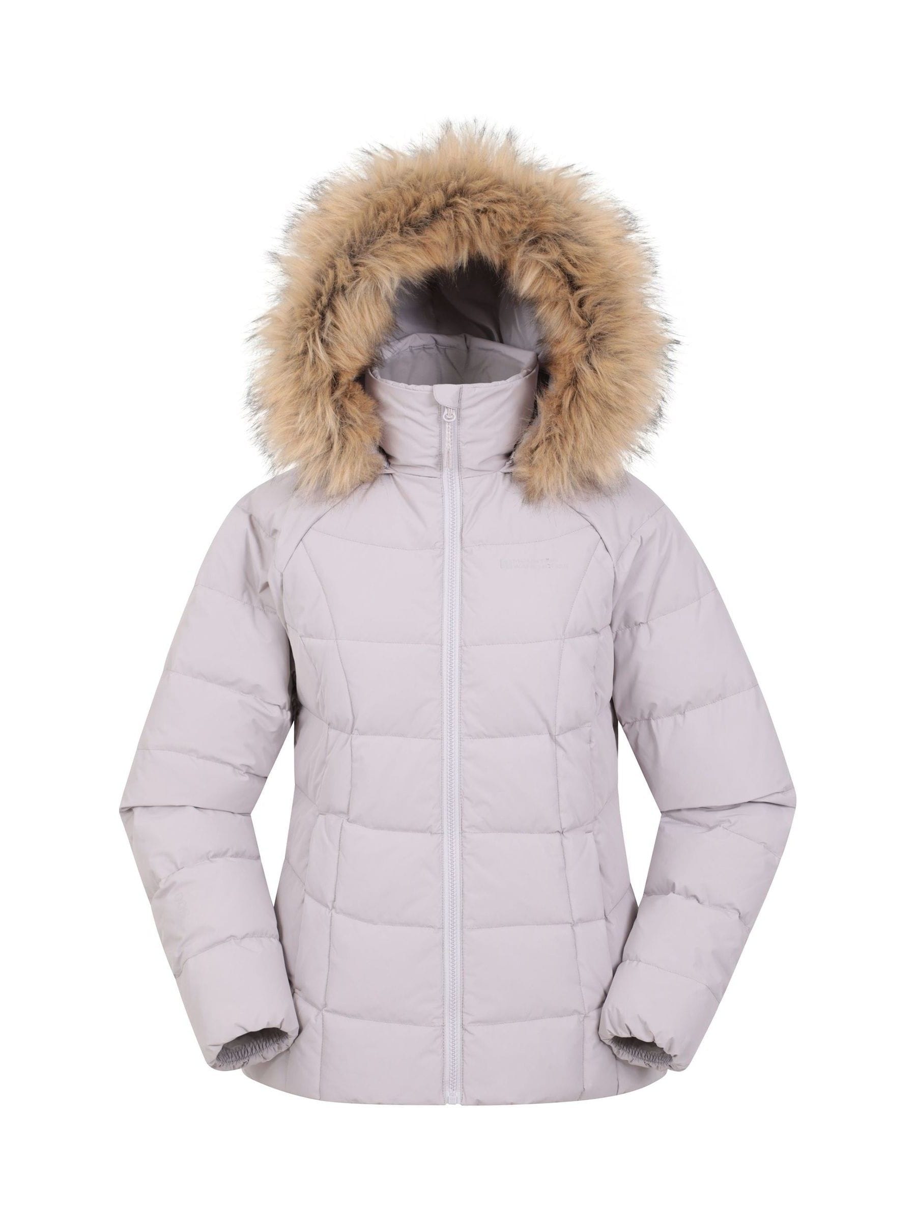 Mountain Warehouse Cream Womens Isla Short Extreme Down Jacket