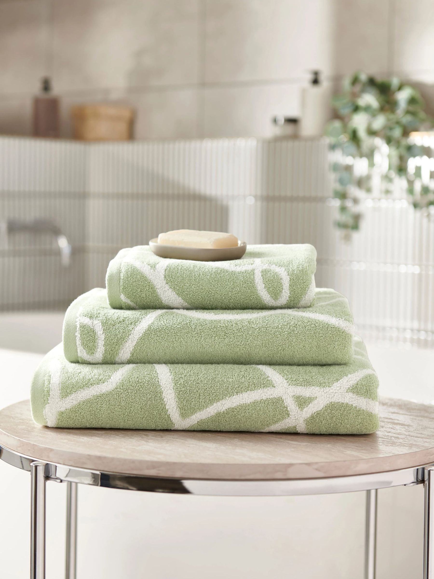 Copenhagen Home Sage Pablo Cotton Towel
