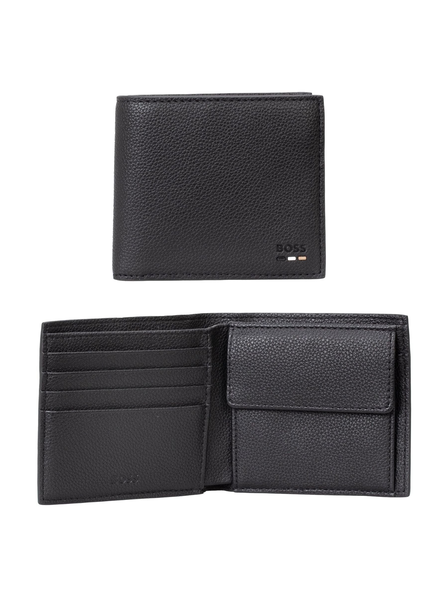 Boss Uomo Nero Portafoglio Con Logo Ray Signature - Immagine 1