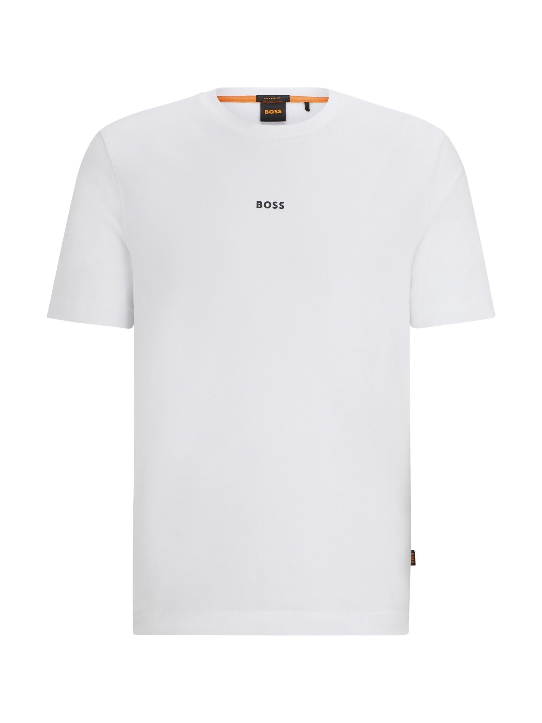 Boss Uomo Bianco T-Shirt Con Logo Relaxed Fit - Immagine 1