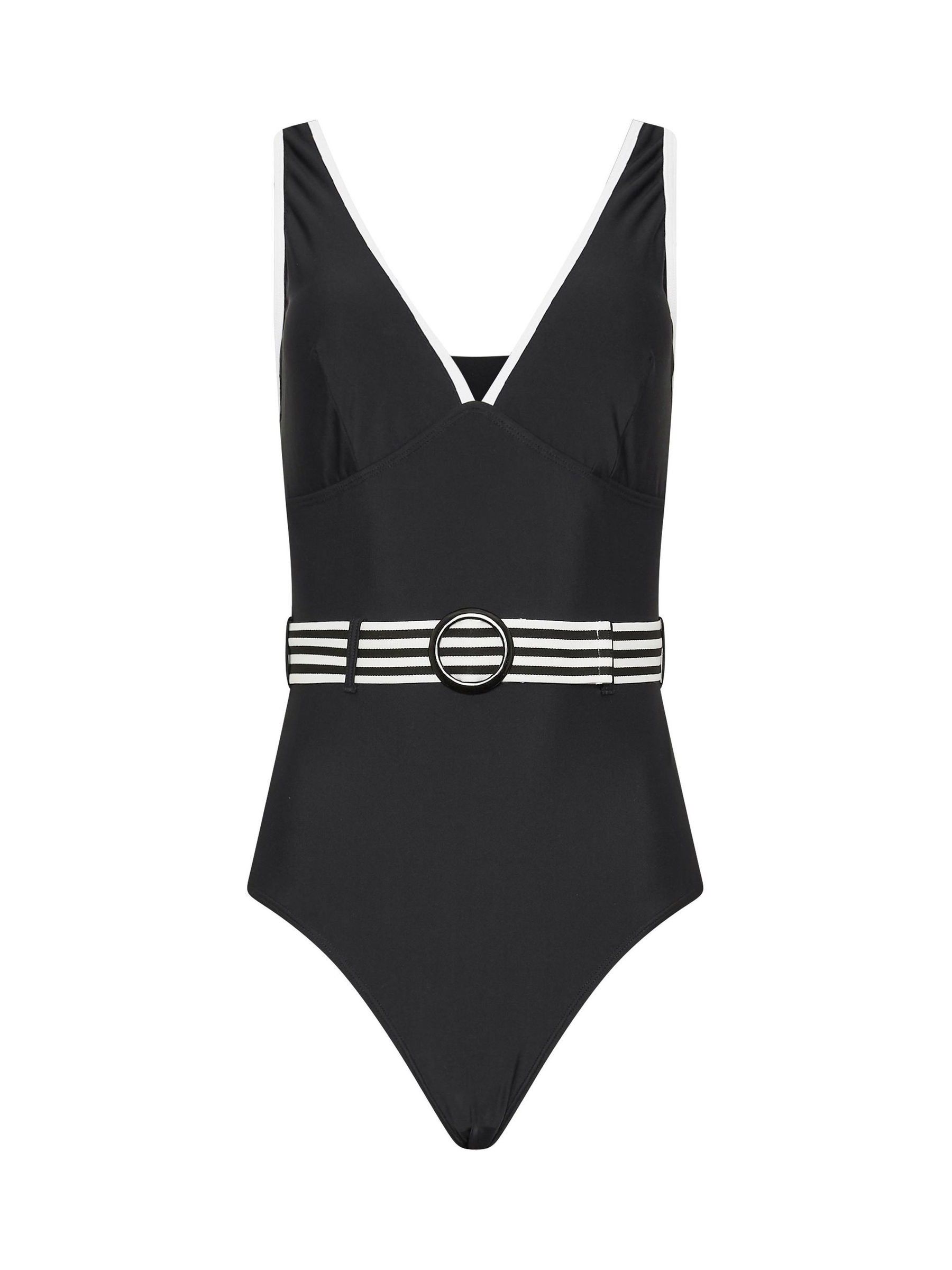 Long Tall Sally - Costume Da Bagno Con Cintura E Bordi A Contrasto