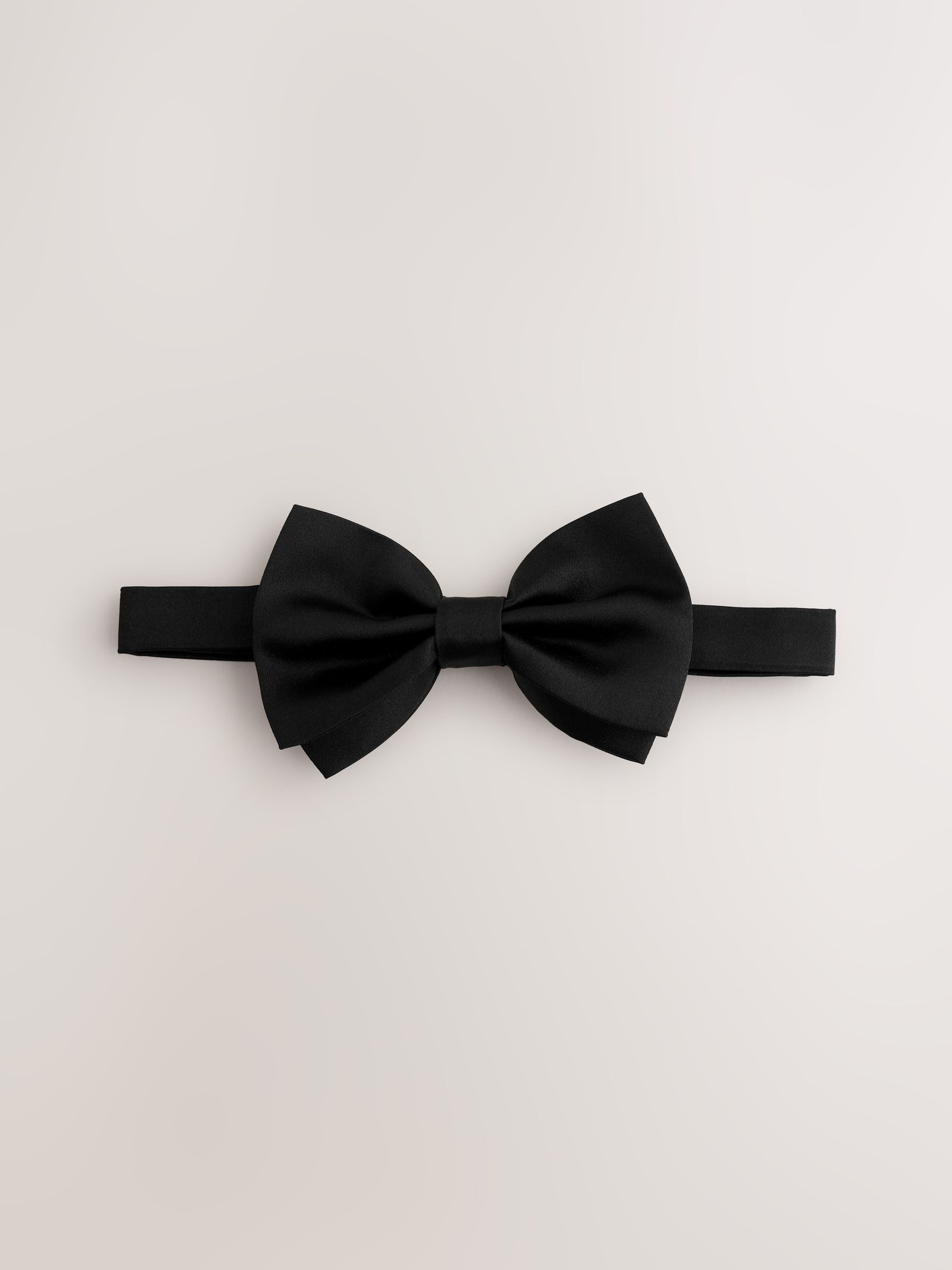 Next Black Pure Silk Bow Tie