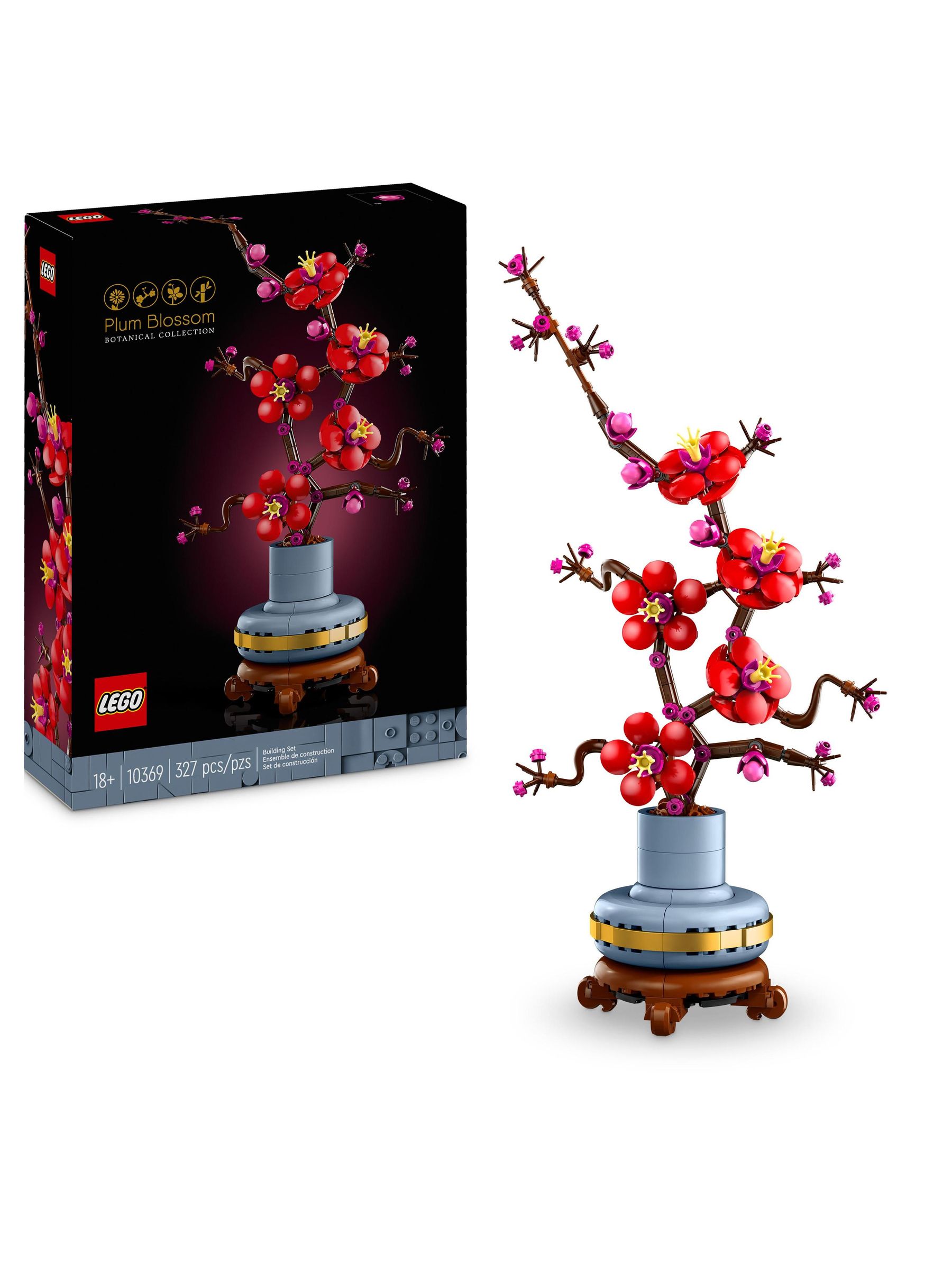 Lego Unisex Barn Botanicals Plum Blossom Flower Set For Adults 10369