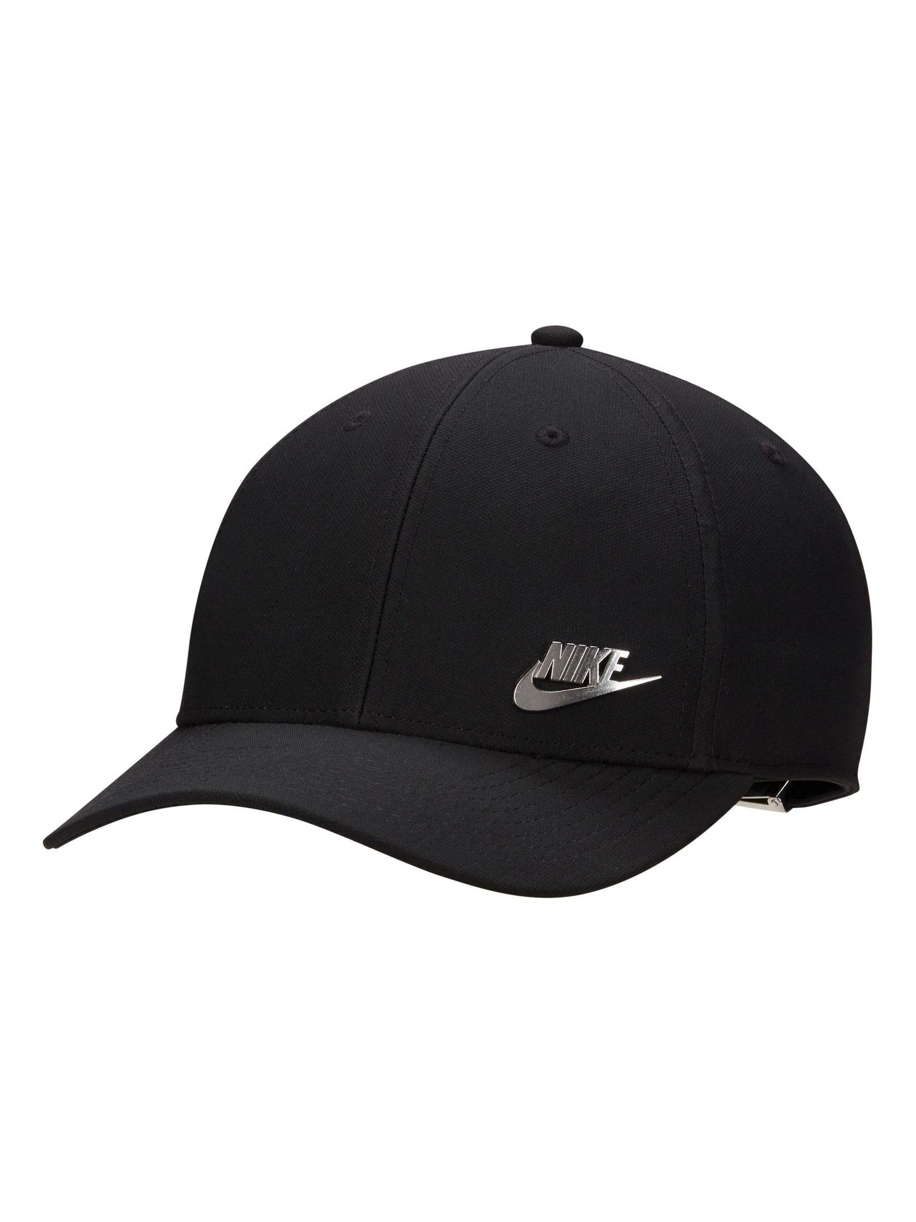 Nike Uomo Nero Dri-Fit Club Structured Metal Logo Cap - Immagine 1
