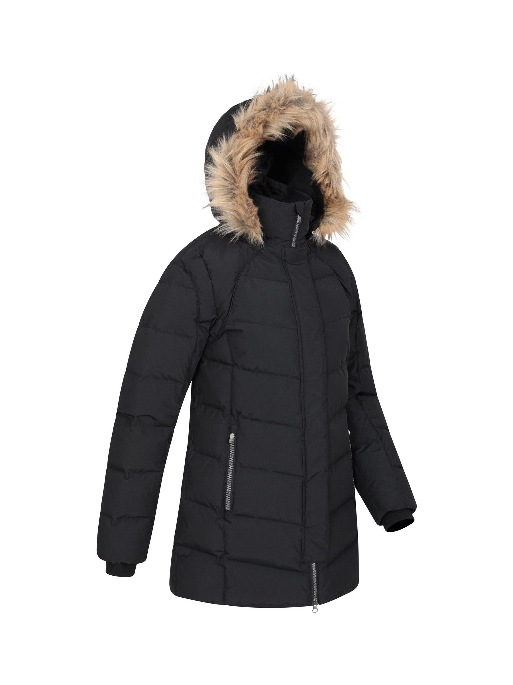 Mountain Warehouse Donna Nero - Isla Ii - Giacca Impermeabile
