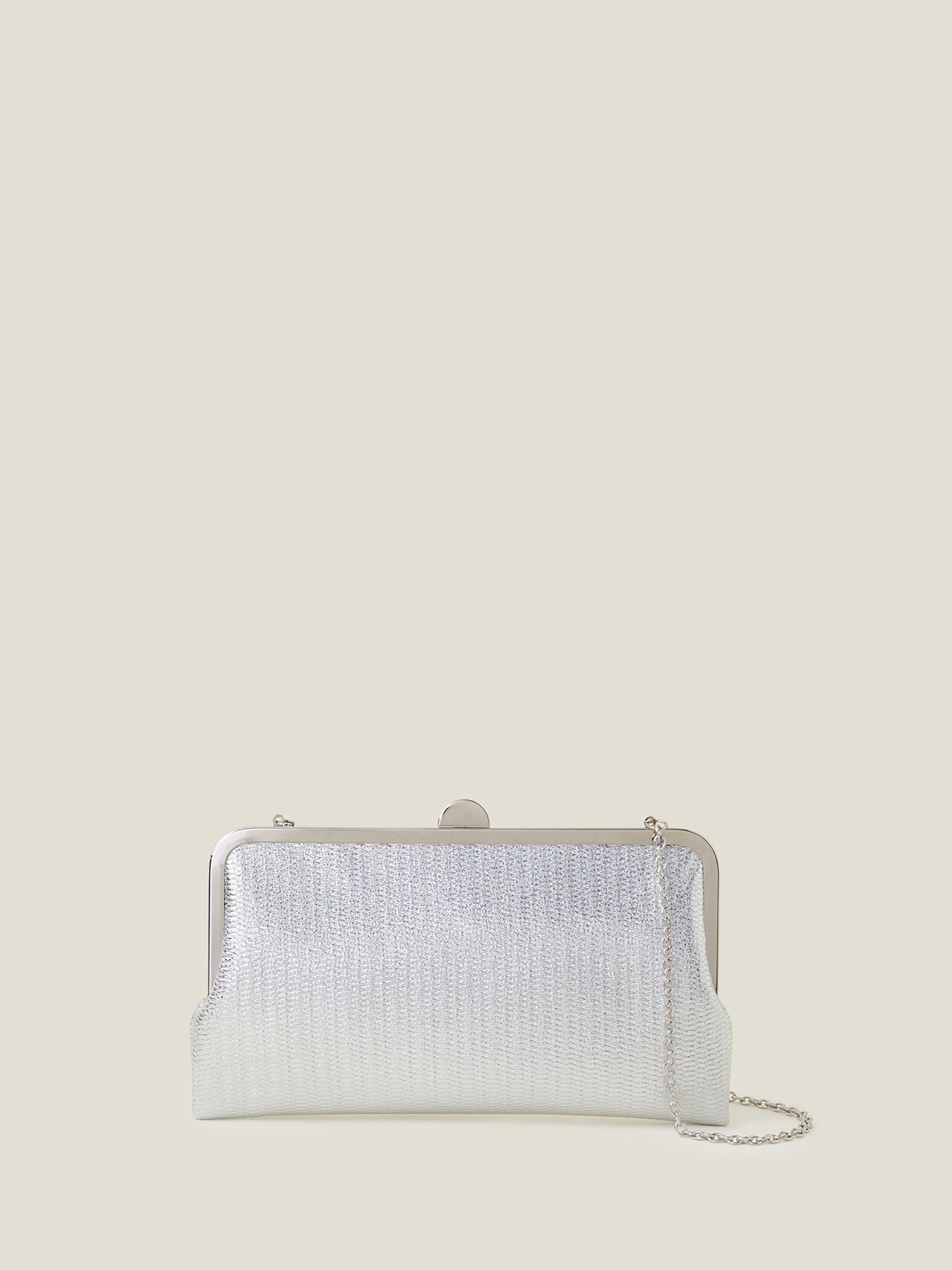 Accessorize Gold Metallic Clutch