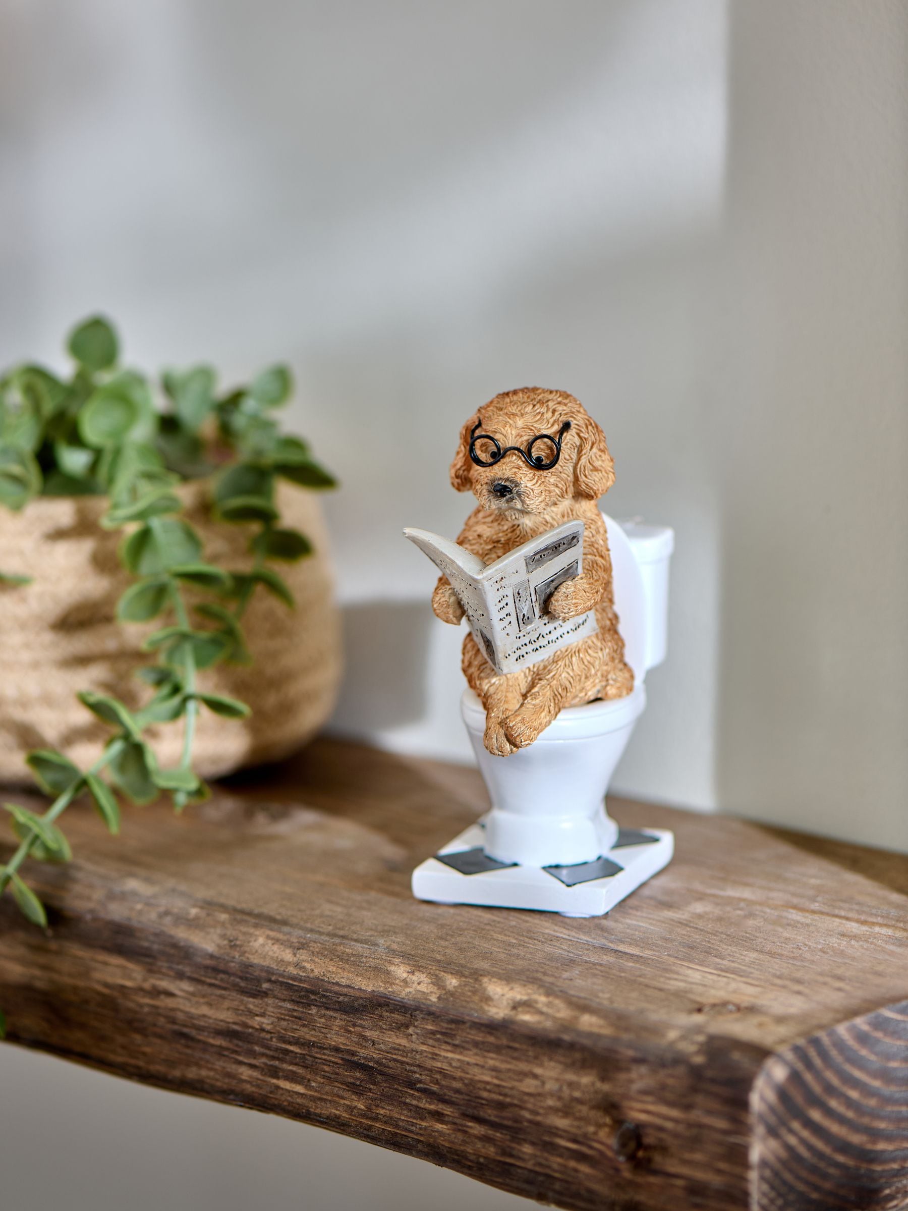 Next Natural Charlie The Cockapoo Bathroom Toilet Ornament