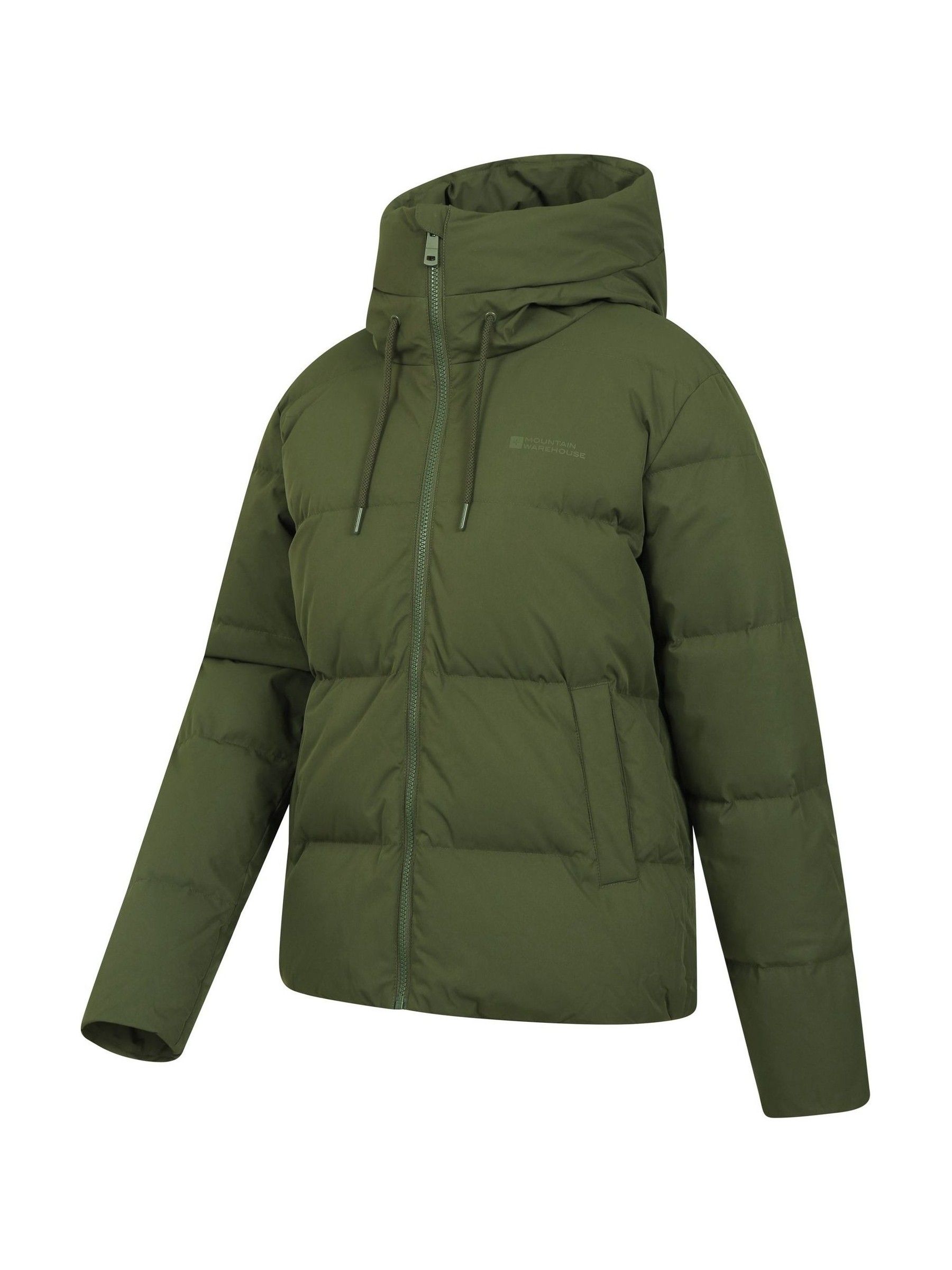 Mountain Warehouse Green Womens Cosy Extreme Short Down Jacket