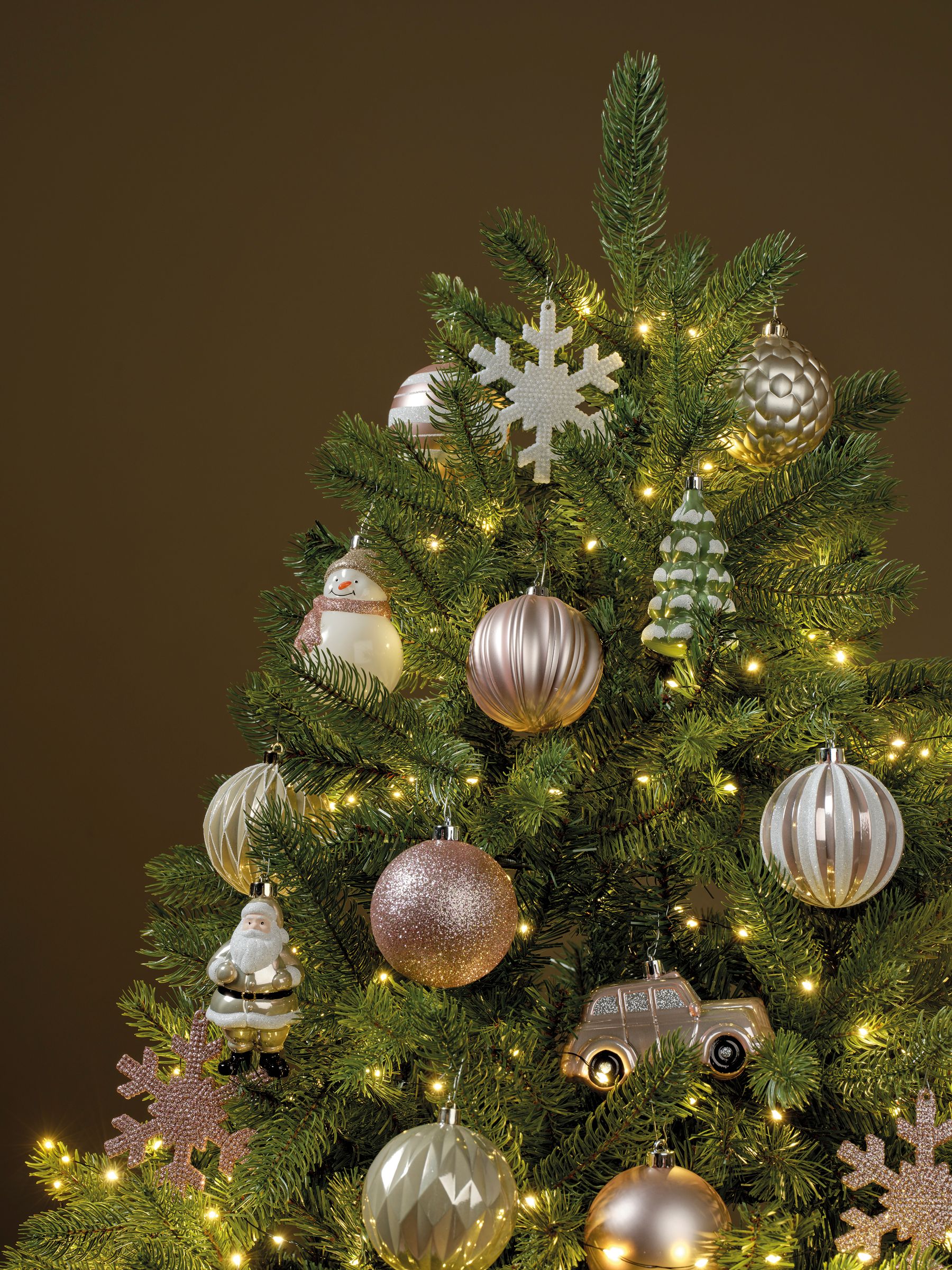 Decoris Pink 25 Piece Shatterproof Christmas Baubles