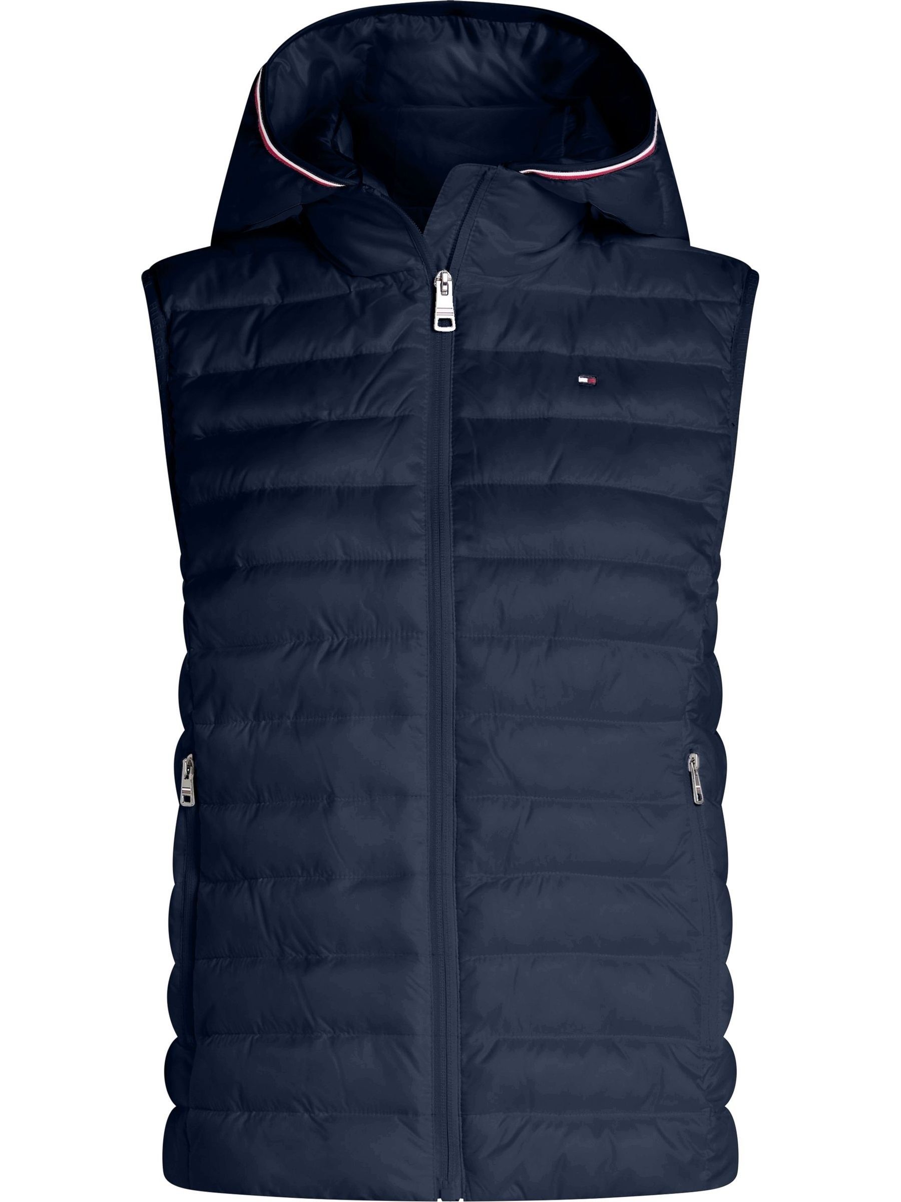Tommy Hilfiger Dark Black Down-Filled Hooded Zip-Thru Jacket
