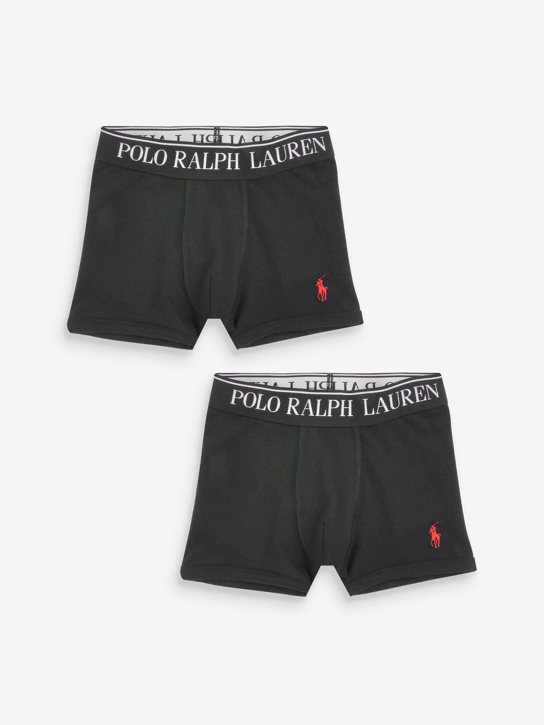 Polo Ralph Lauren Black Cotton Stretch Logo Boxers 2 Pack