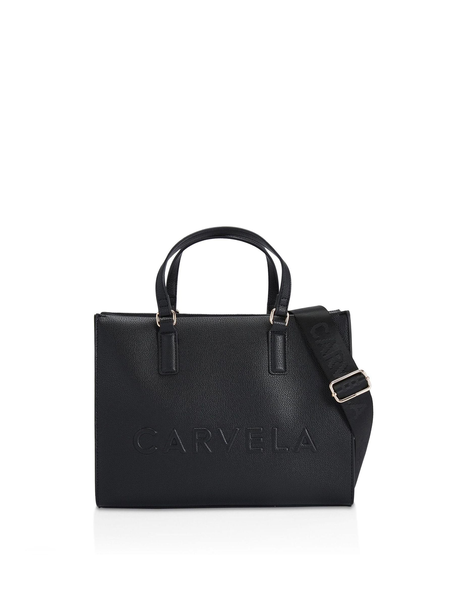 Carvela Black Frame Midi Tote Bag