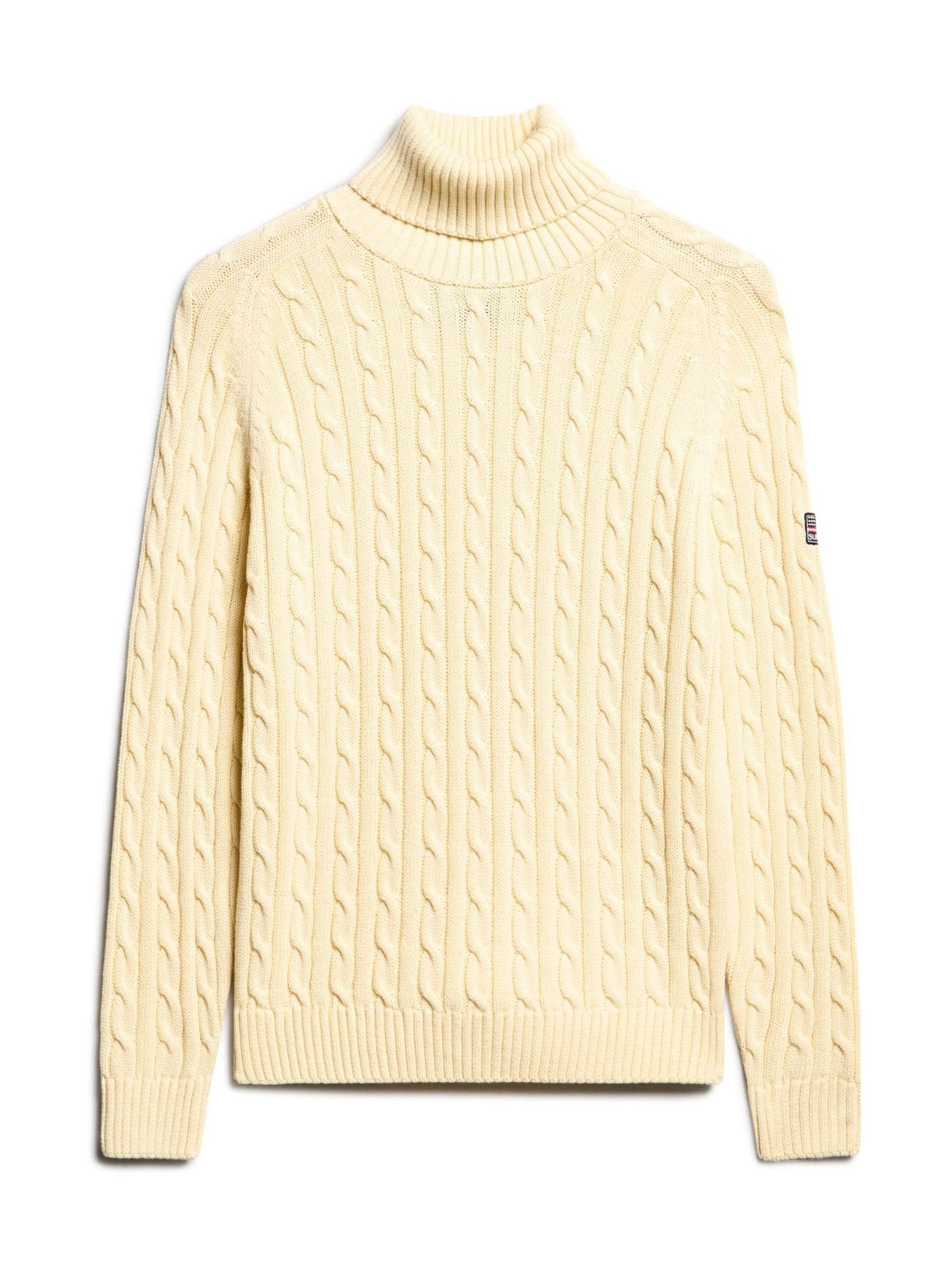Superdry Weiß Damenpullover Mit Rollkragen - Bild 4