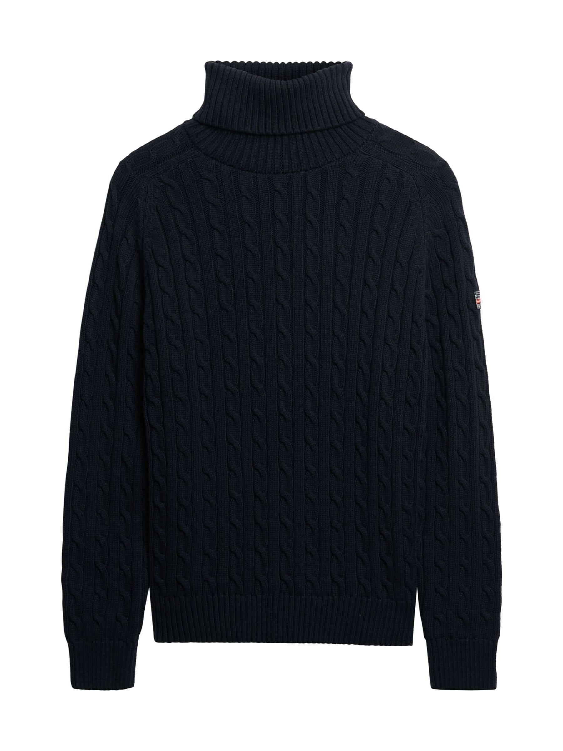 Superdry Damen Blau Pullover Mit Rollkragen - Bild 4