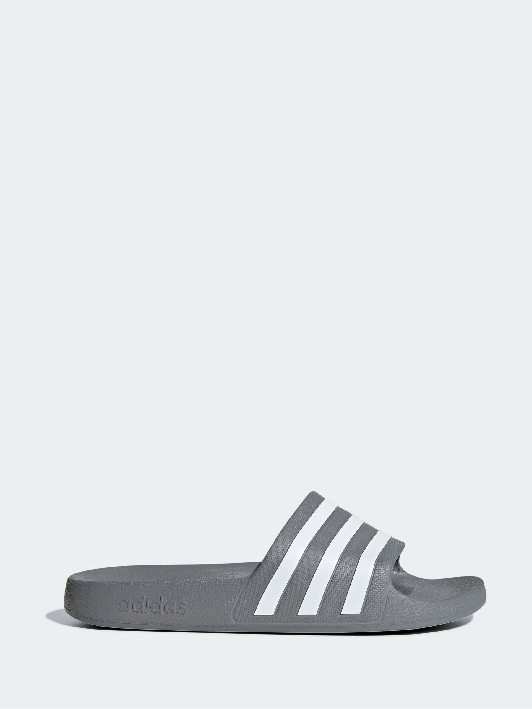 Adidas Unisex Grigio Claquette Adilette Aqua - Immagine 5