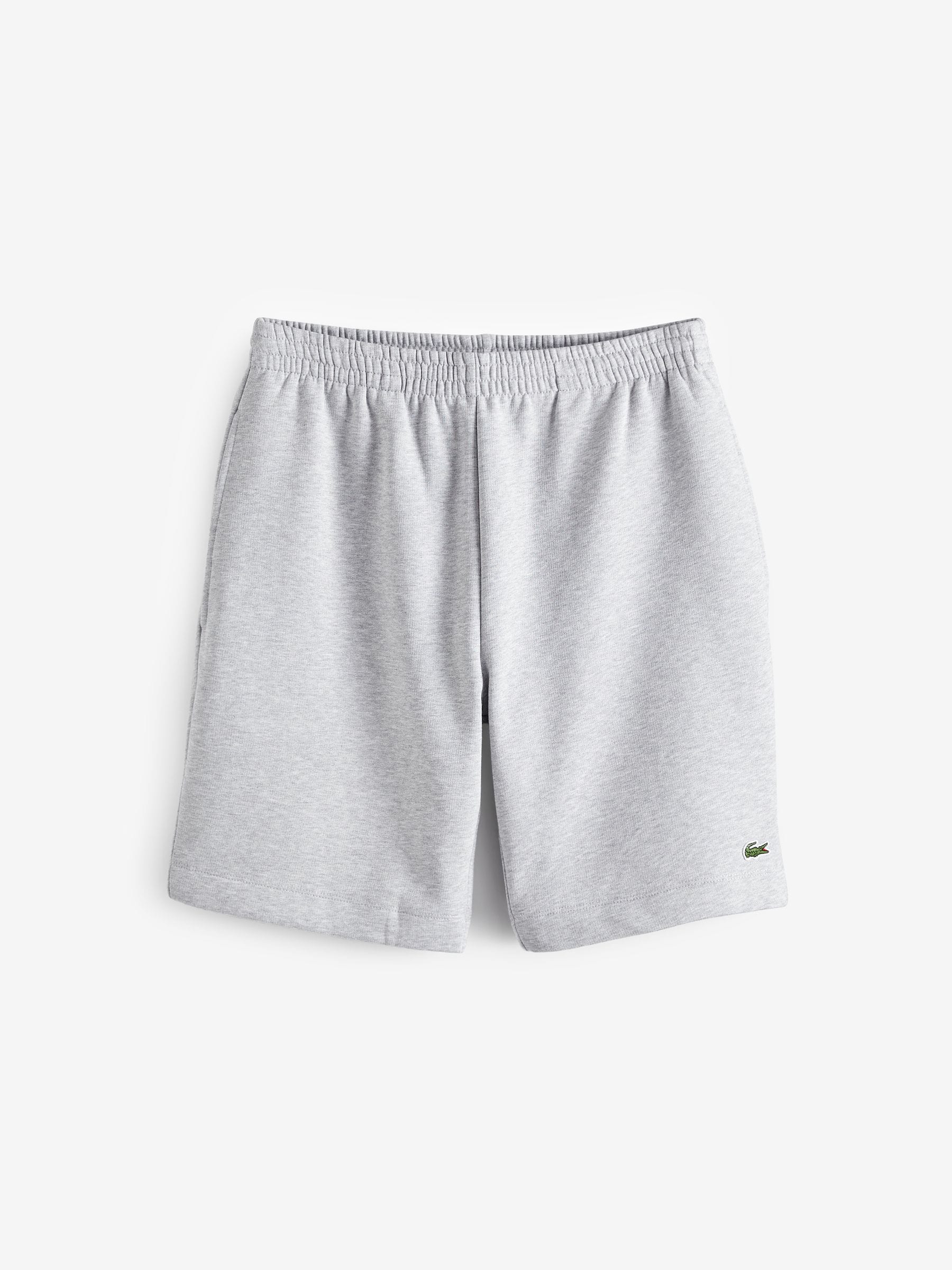 Lacoste Mannelijk Grijs Regular Fit Fleece Jersey Shorts