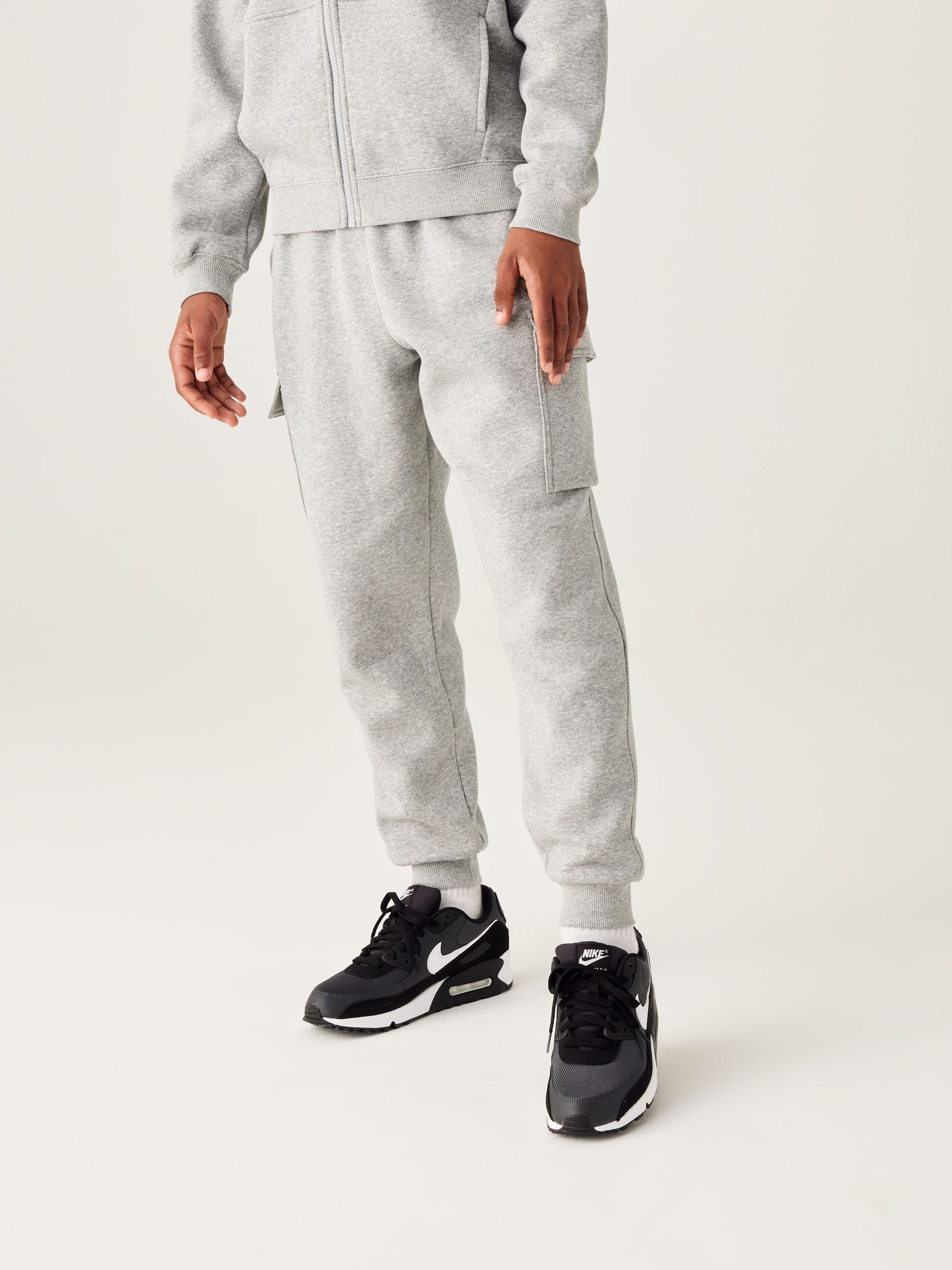 Nike Dark Grey Heather Club Fleece Cargo Joggers