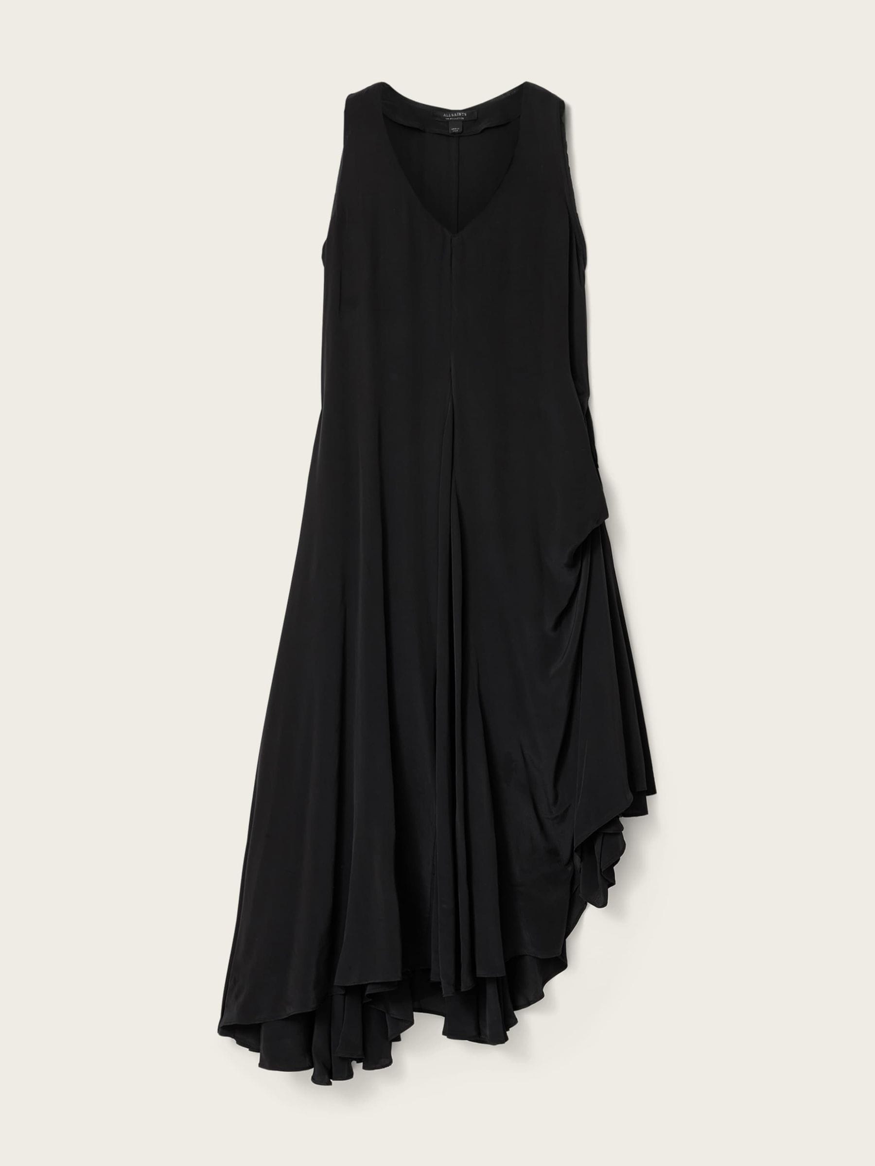 Allsaints Damen Schwarz Women's Sybil Sleeveless Midi Dress Size Uk 14/Us 10 - Bild 4