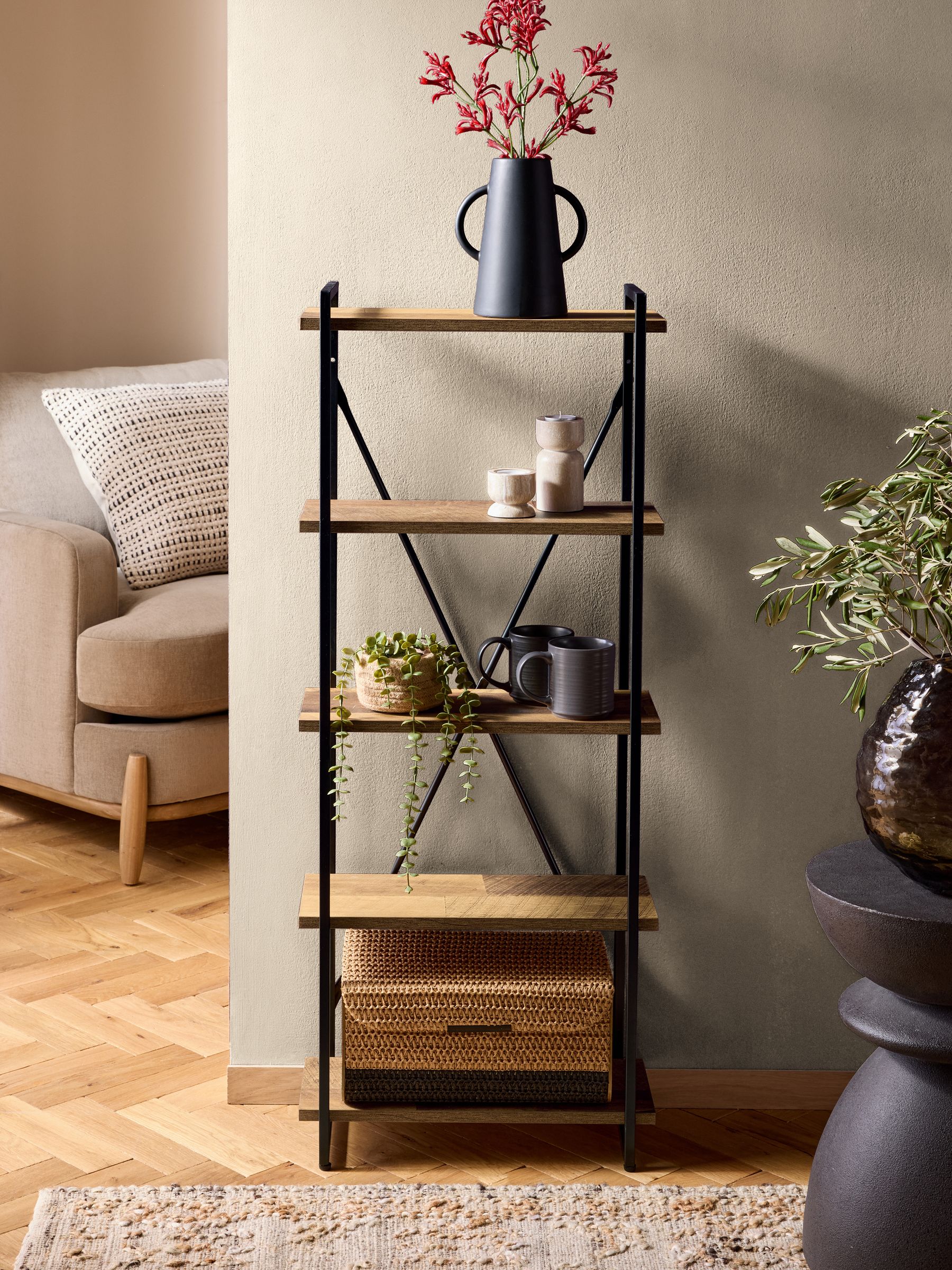 Next Dark Bronx 5 Tier Wall Shelves