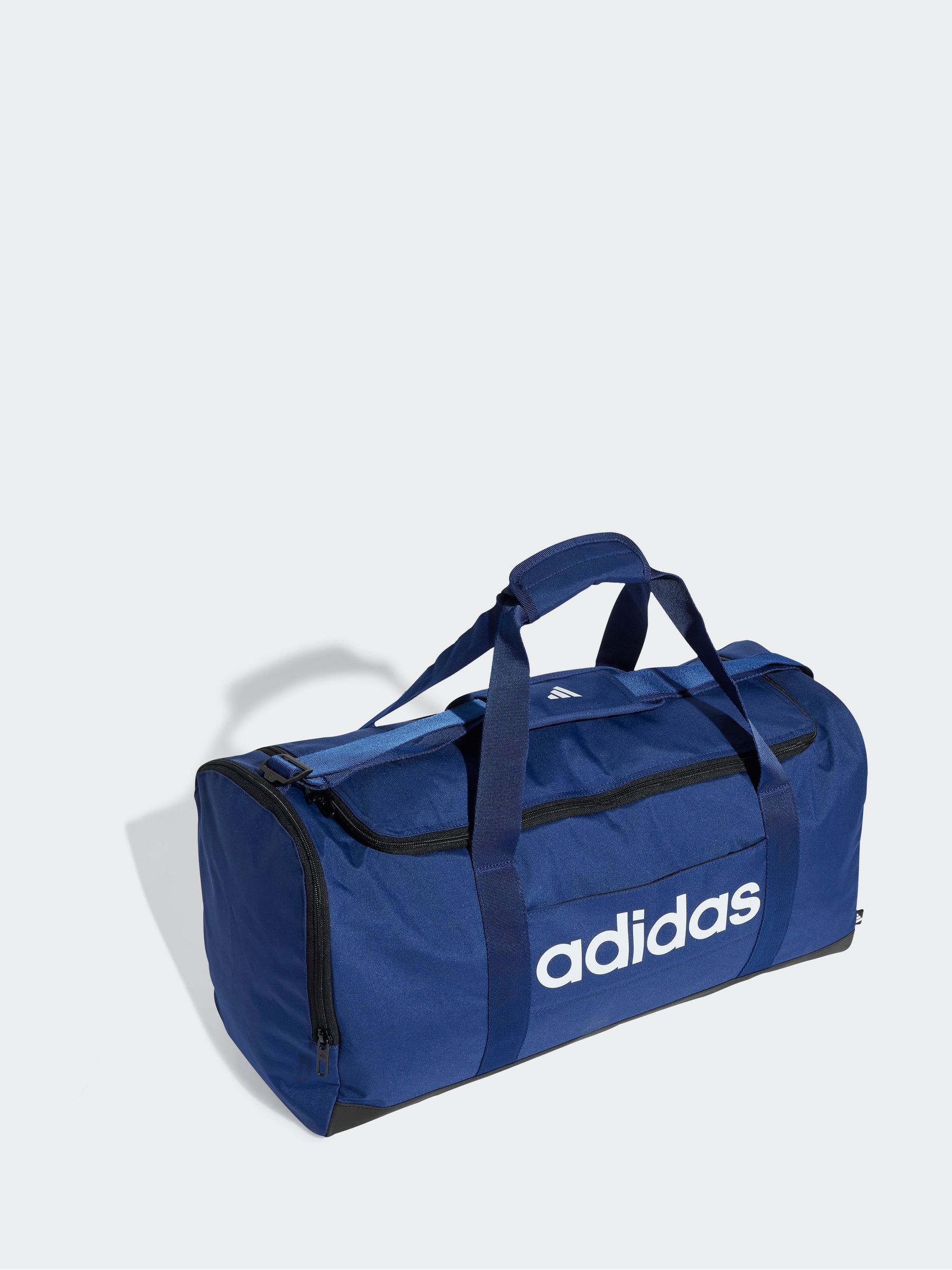 Adidas Uomo Blu E Linear Medium Duffel Bag - Immagine 1