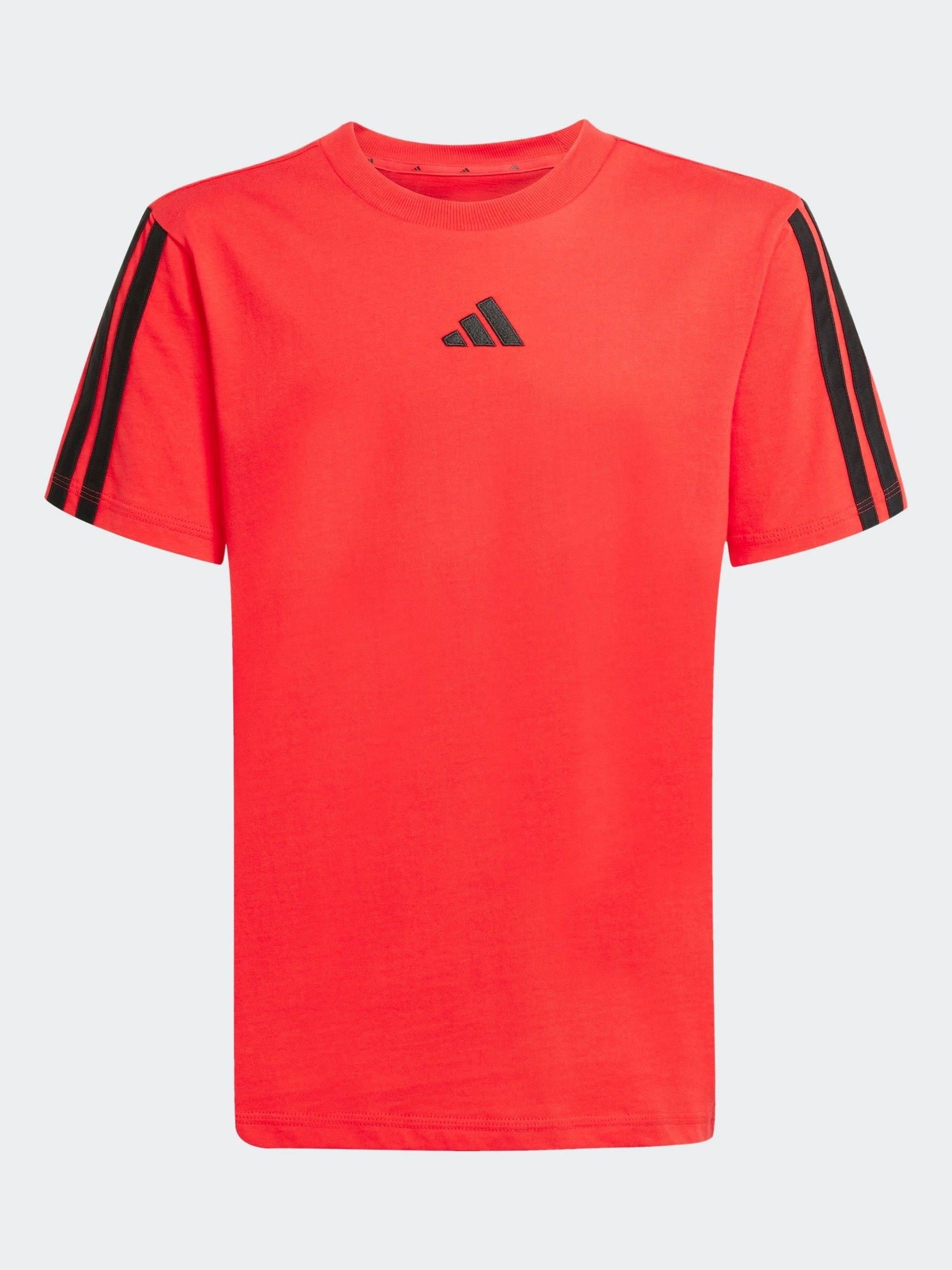 Adidas Rojo Camiseta Infantil Essentials 3-Stripes - Imagen 3
