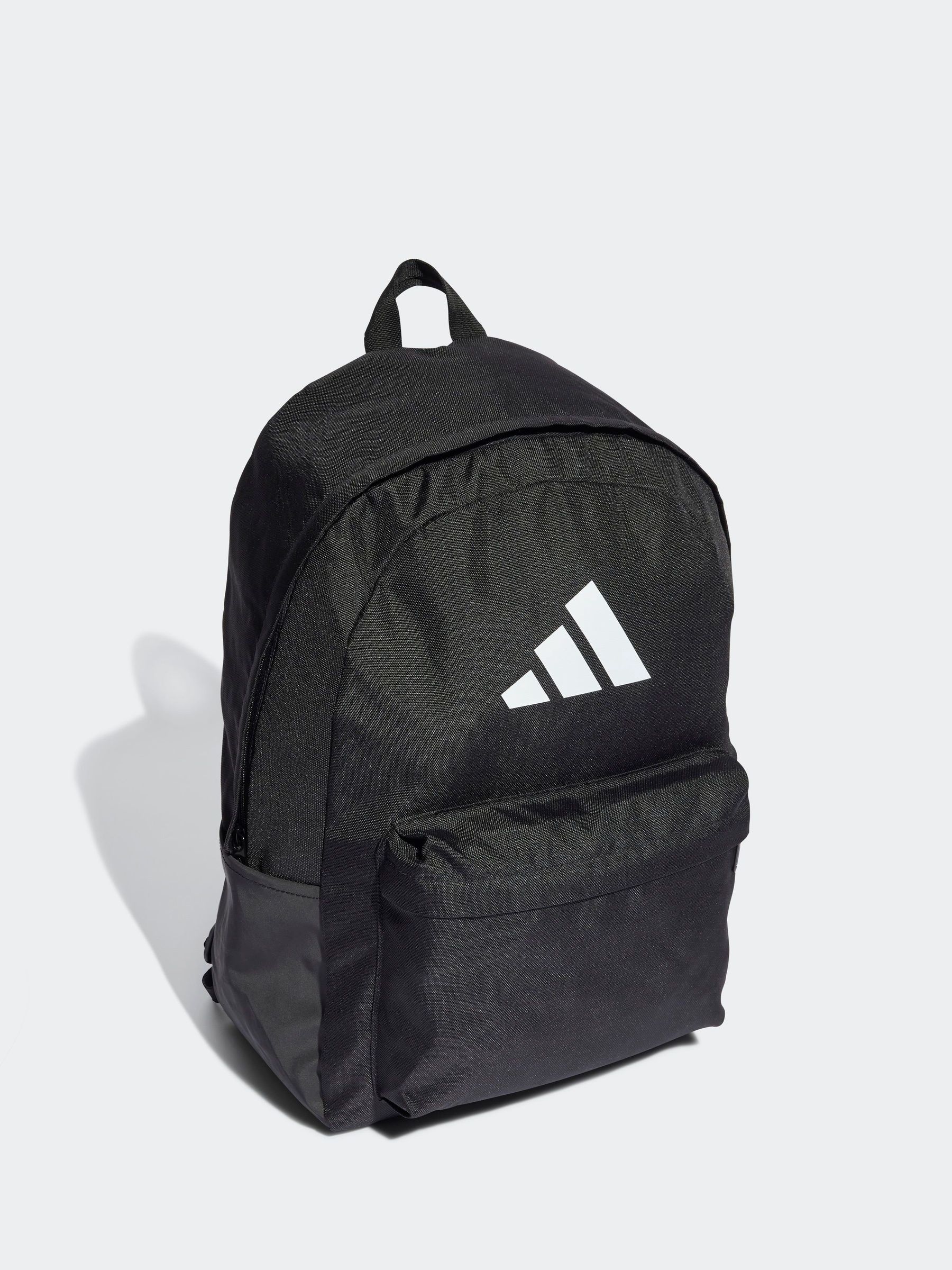 Adidas Uomo Nero Chrome Classic 3 Bar Logo Backpack - Immagine 1