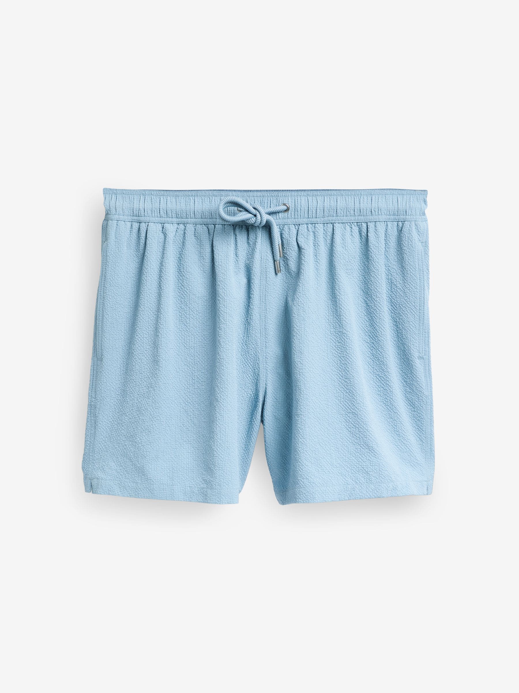 Next Uomo Blu E Seersucker Swim Shorts