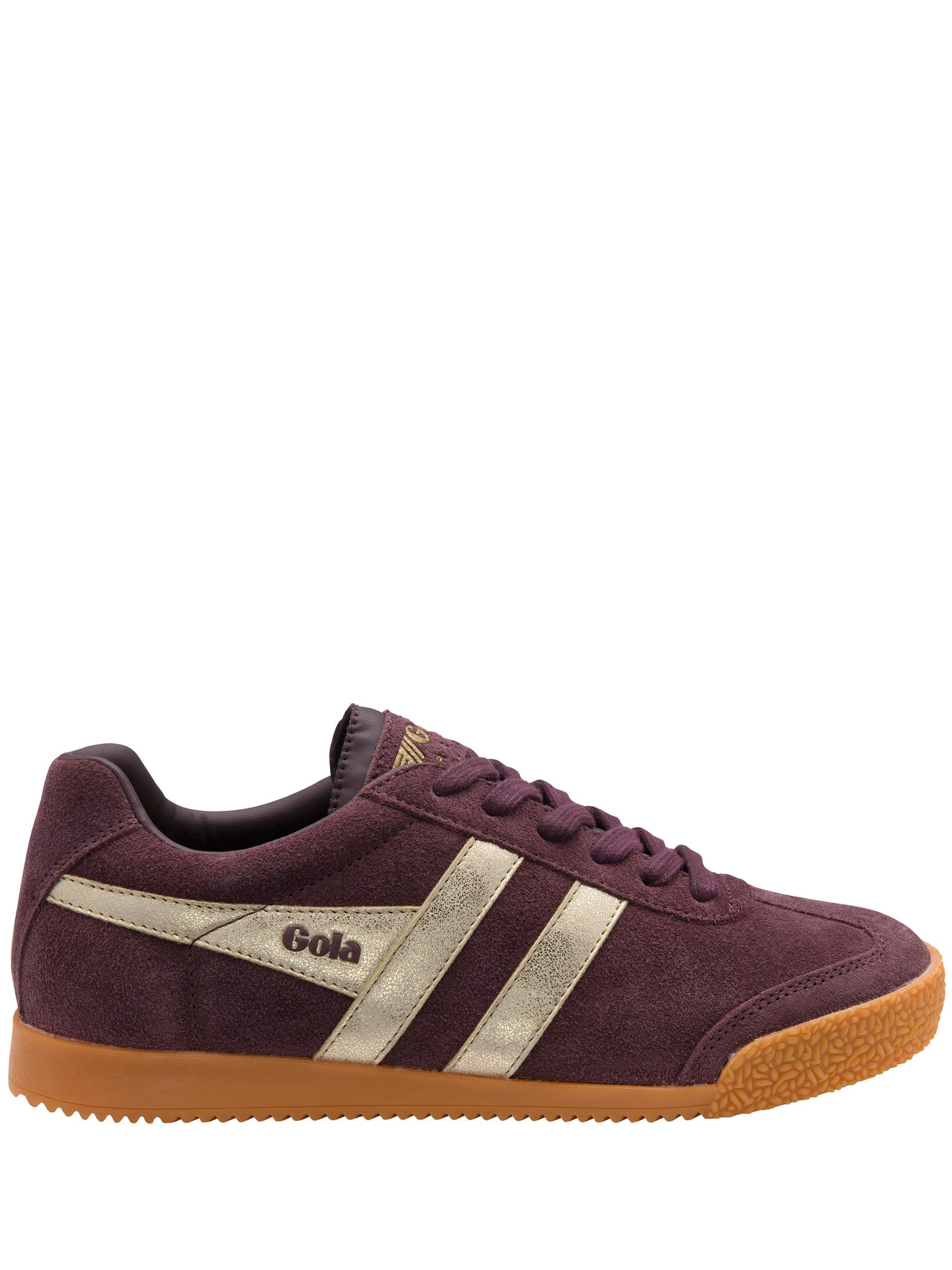 Gola Donna Marrone Scarpe Da Ginnastica Stringate Harrier Mirror Specchio - Immagine 1